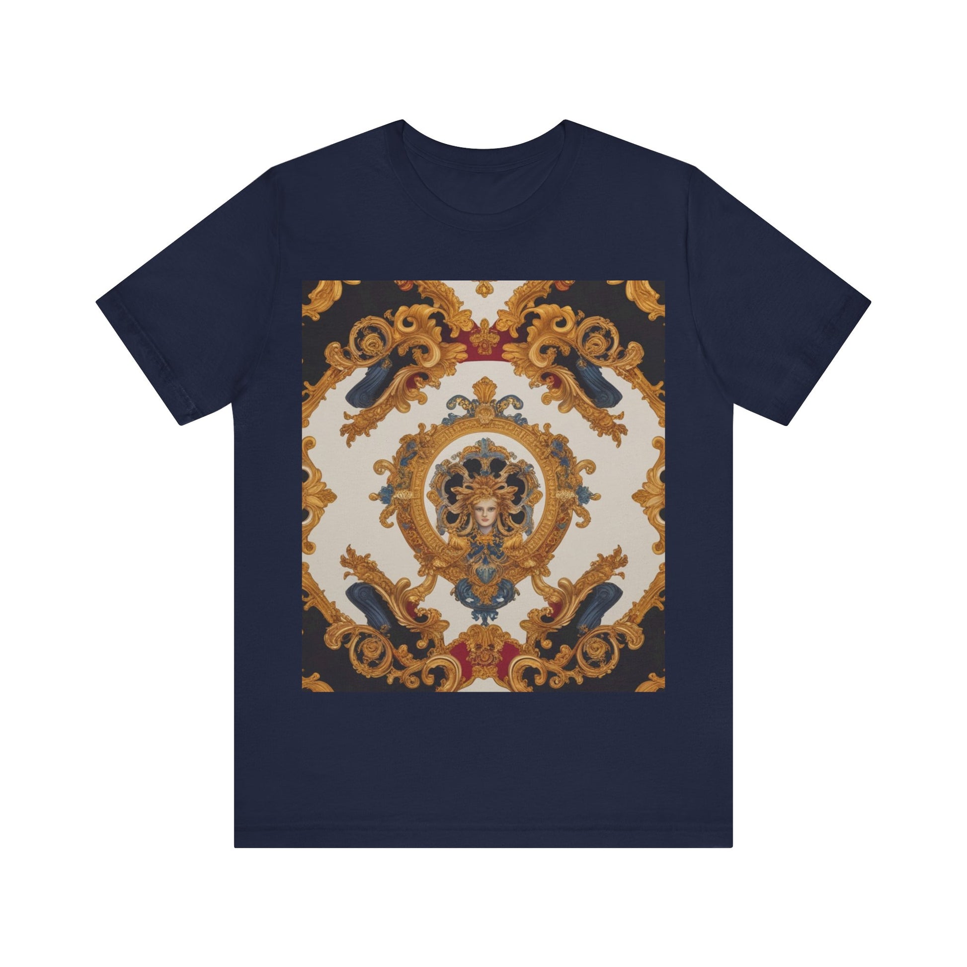 Elegant Baroque Style Graphic Tee - Unisex Short Sleeve T-Shirt - JW Store