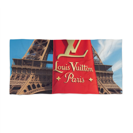 Luxurious Parisian Beach Towel - Chic Eiffel Tower Design - JW Store