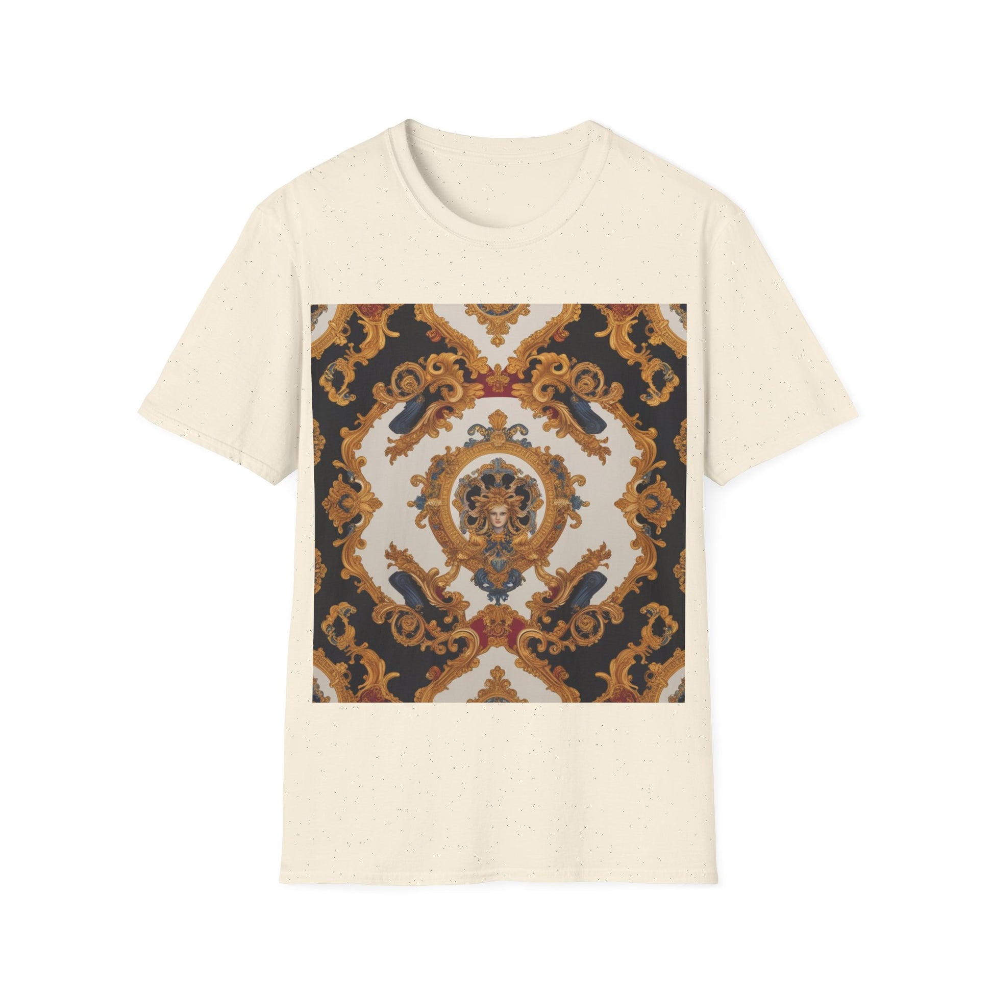 Elegant Vintage Print Unisex Softstyle T-Shirt - JW Store