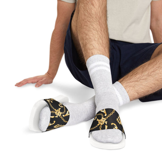Stylish Men's Removable-Strap Sandals with Chain Design - JW Store