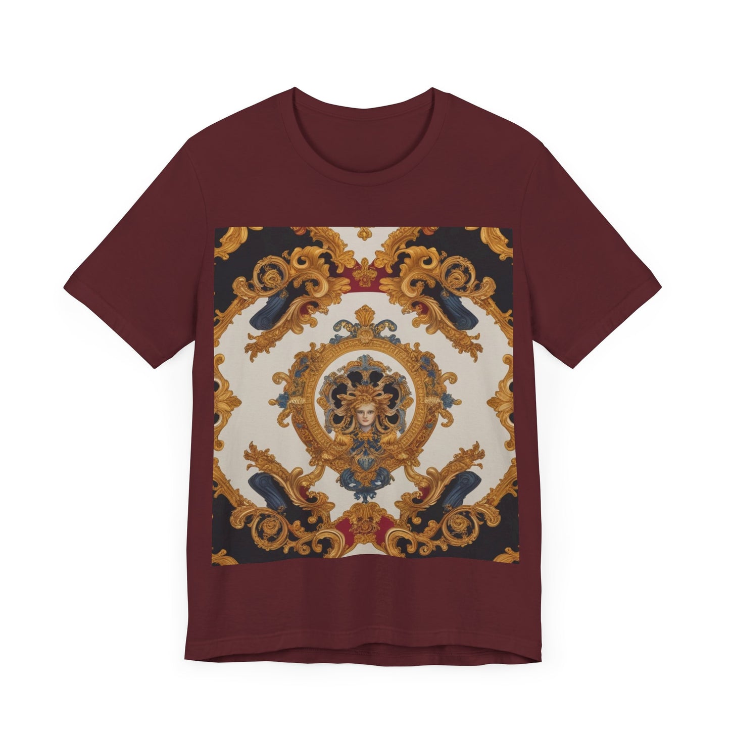 Elegant Baroque Style Graphic Tee - Unisex Short Sleeve T-Shirt - JW Store