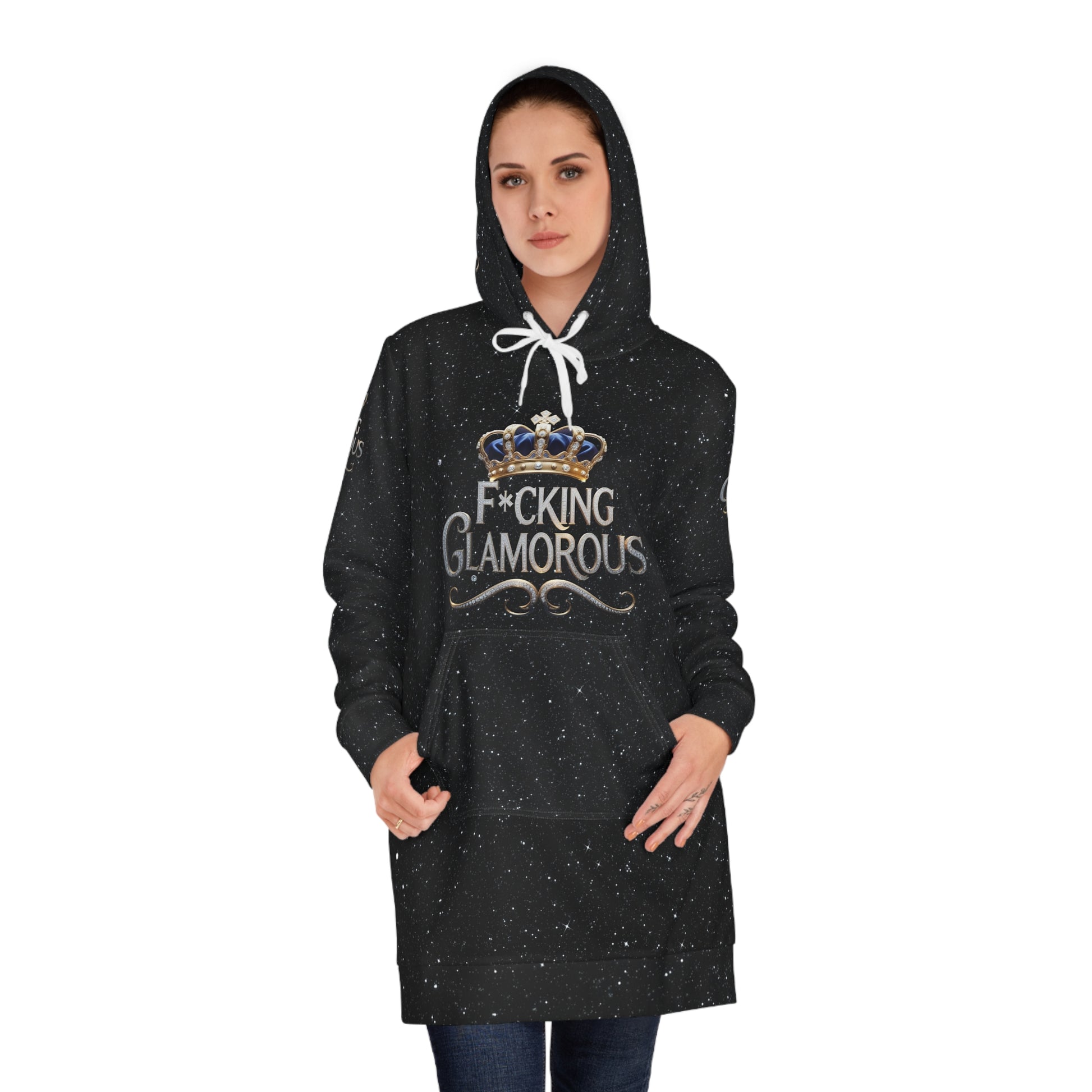 F*cking Glamorous Women’s Hoodie Dress - Stylish & Cozy Fashion Statement - JW Store