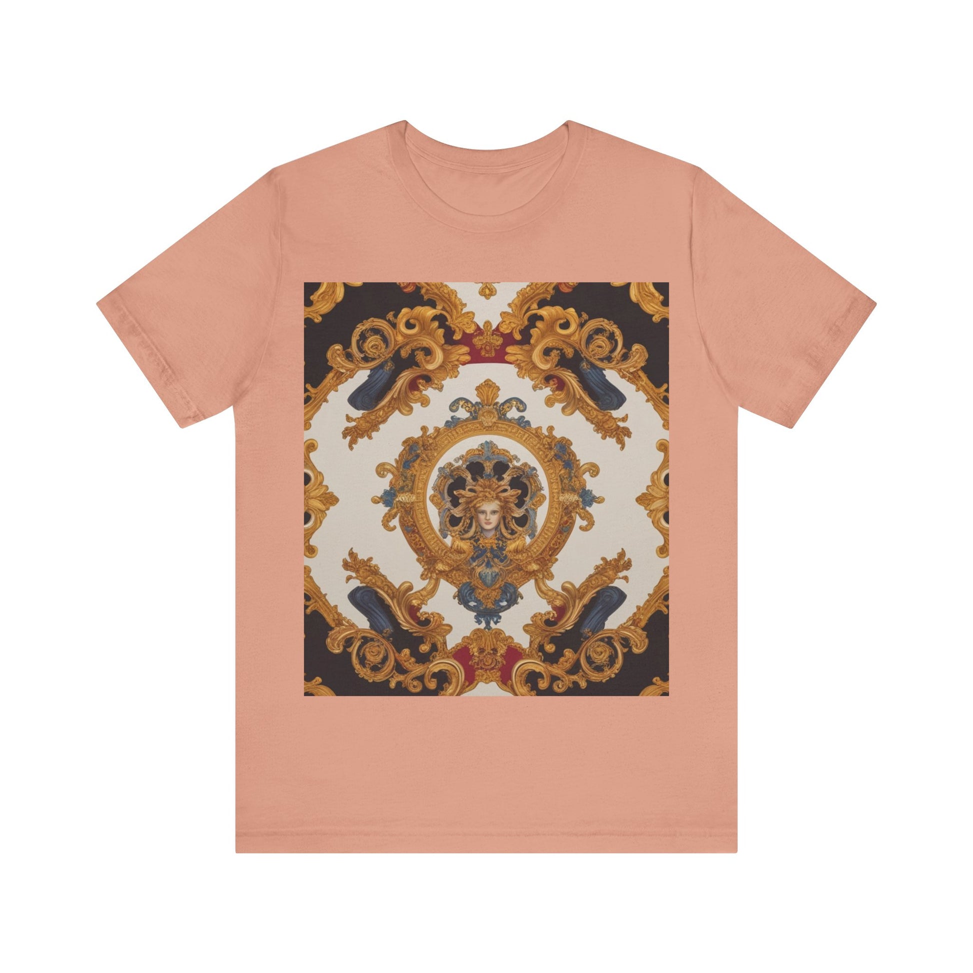 Elegant Baroque Style Graphic Tee - Unisex Short Sleeve T-Shirt - JW Store