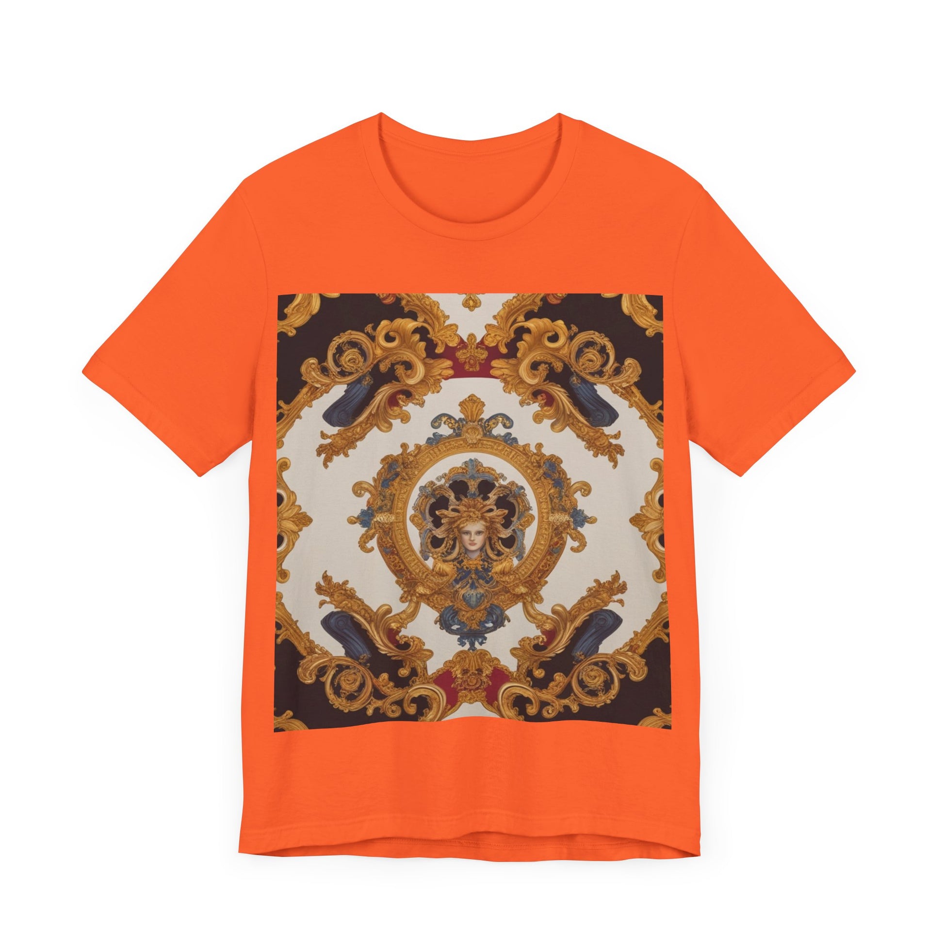 Elegant Baroque Style Graphic Tee - Unisex Short Sleeve T-Shirt - JW Store