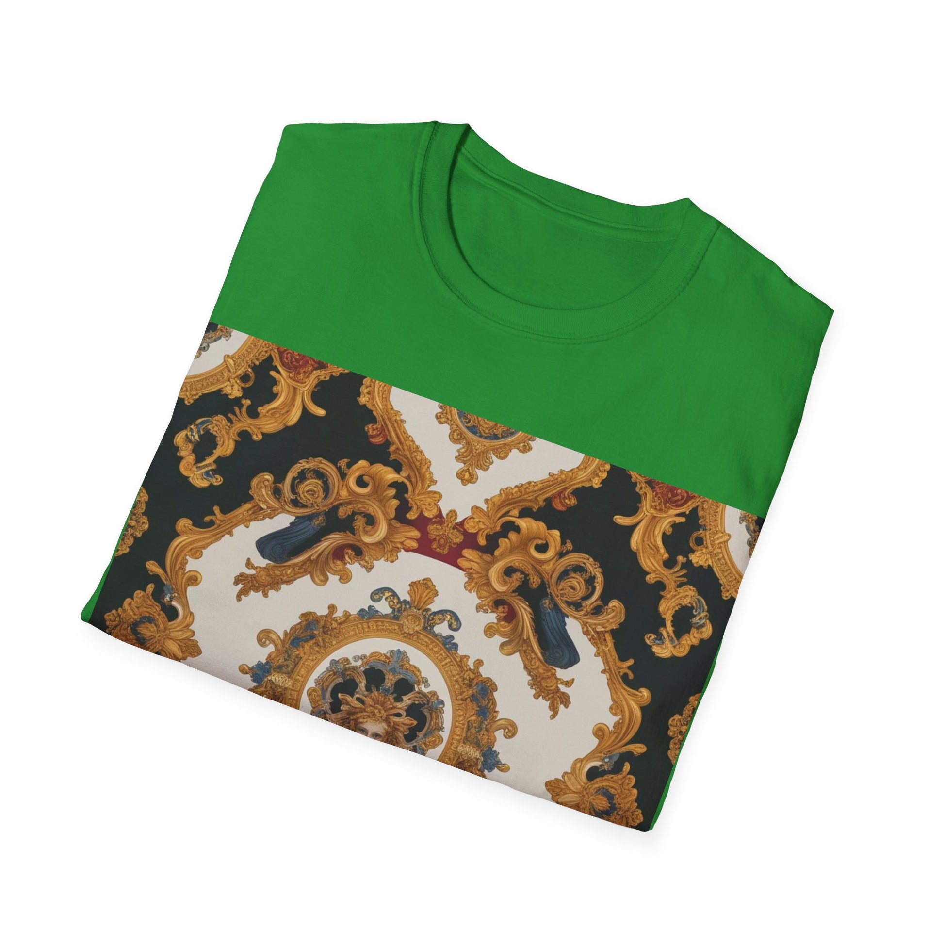 Elegant Vintage Print Unisex Softstyle T-Shirt - JW Store