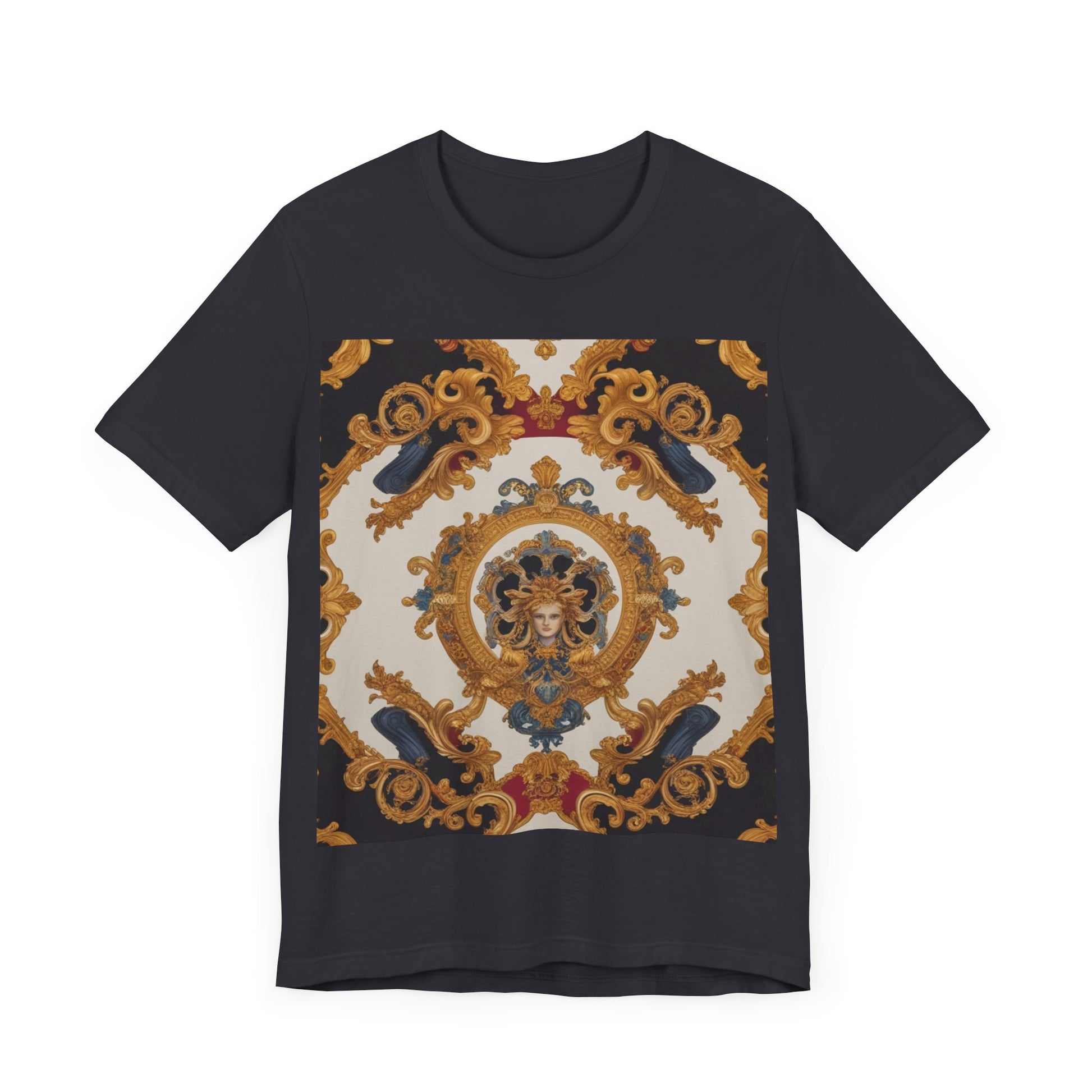 Elegant Baroque Style Graphic Tee - Unisex Short Sleeve T-Shirt - JW Store