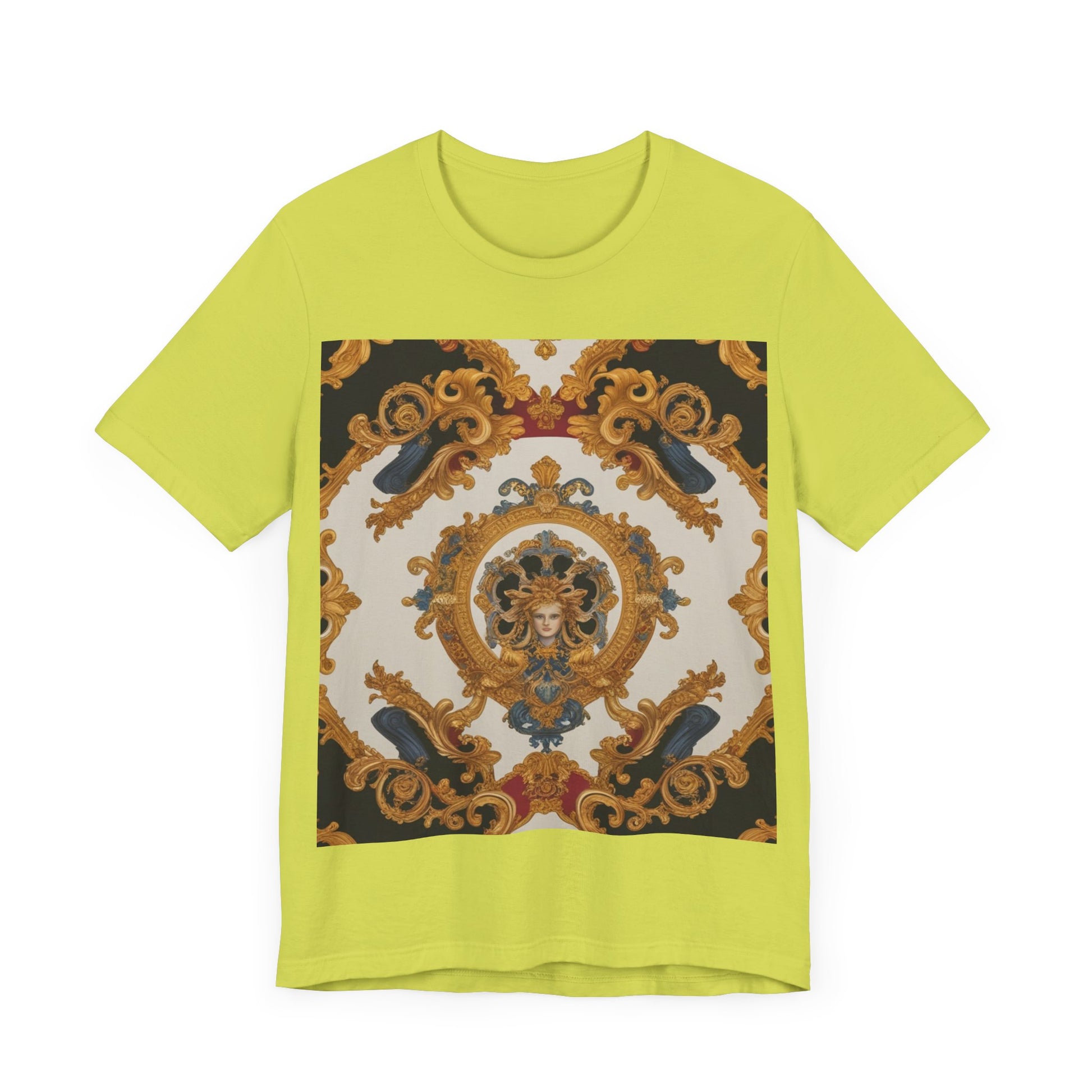 Elegant Baroque Style Graphic Tee - Unisex Short Sleeve T-Shirt - JW Store