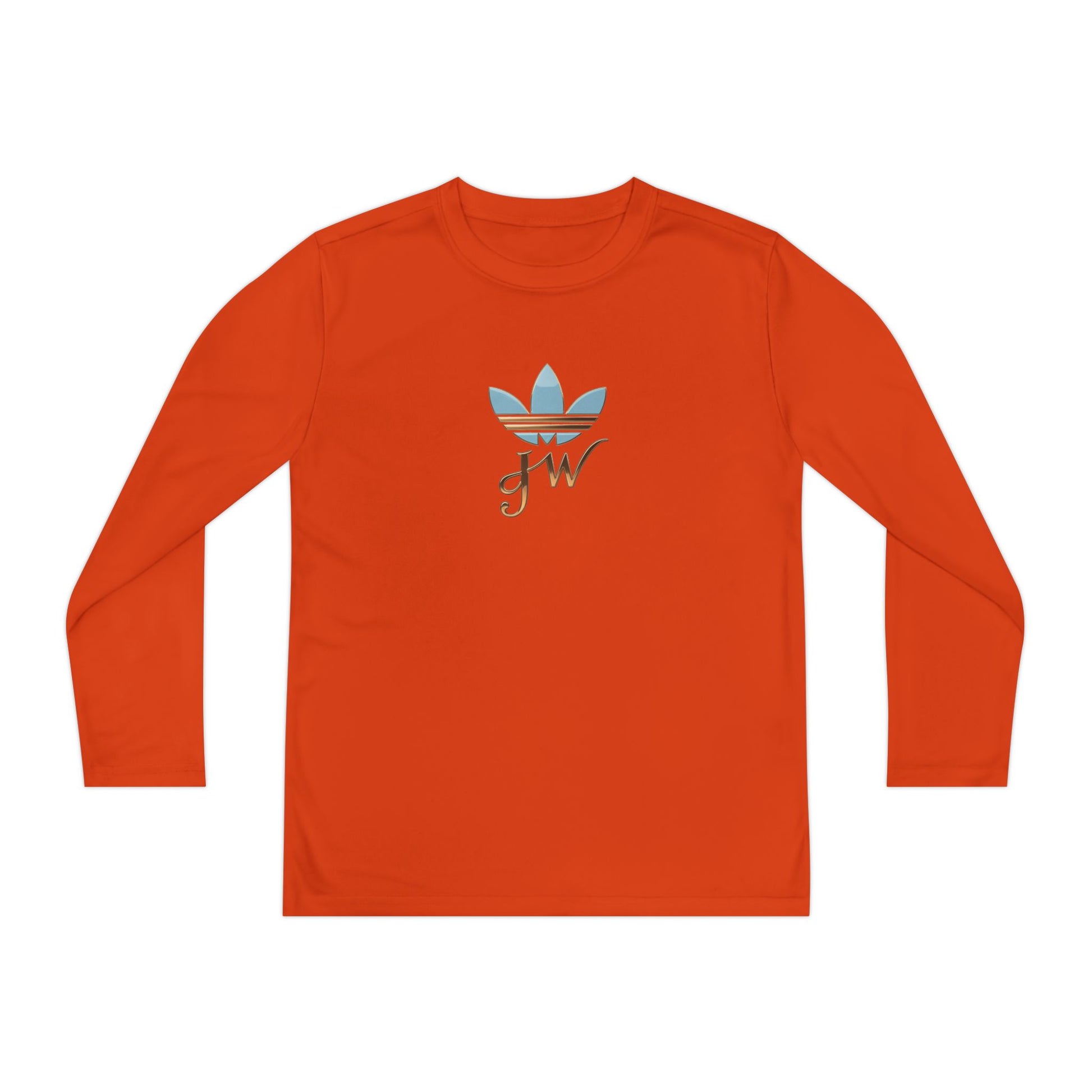 Youth Long Sleeve Active Tee - Lightweight Competitor Shirt with Stylish Logo - JW Store