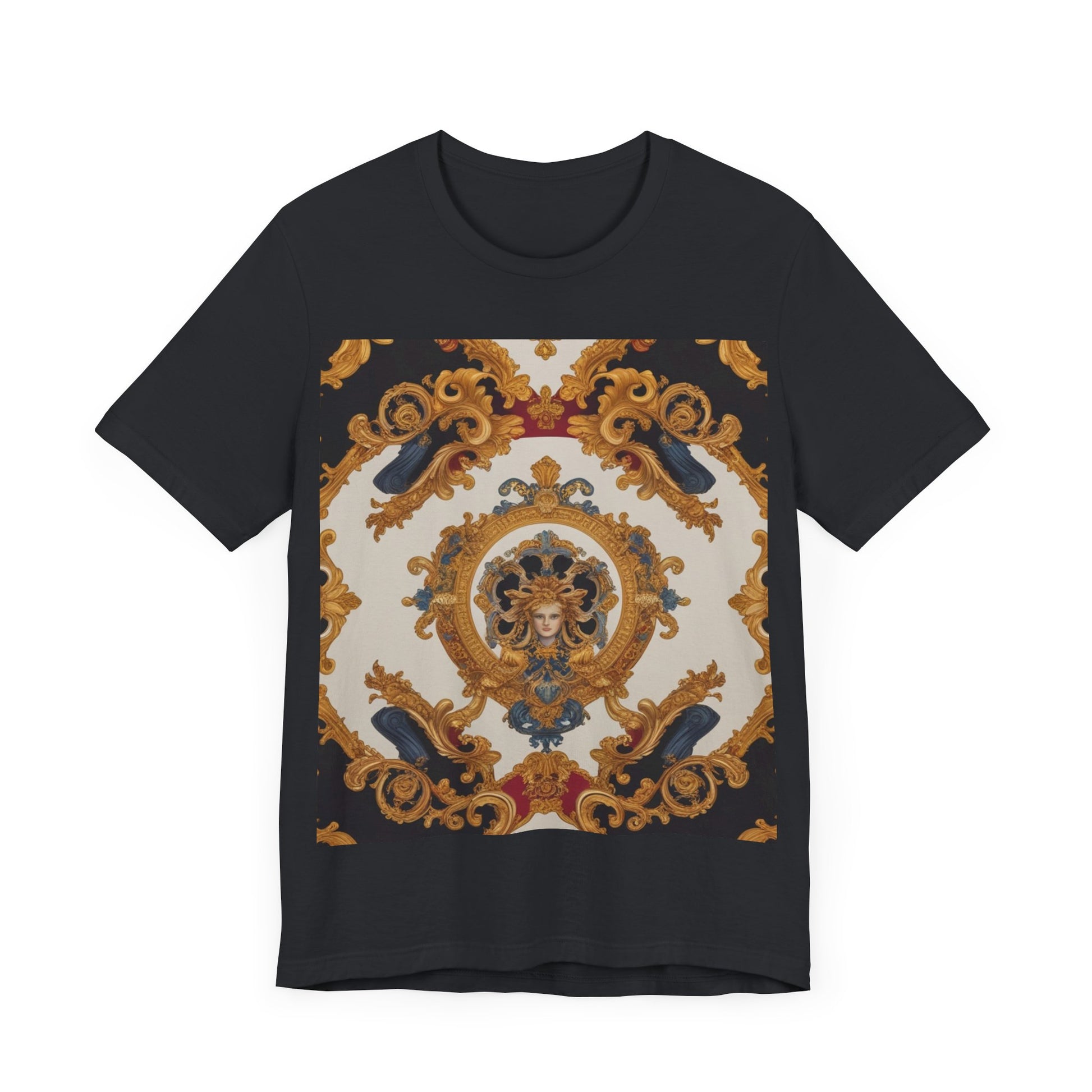 Elegant Baroque Style Graphic Tee - Unisex Short Sleeve T-Shirt - JW Store