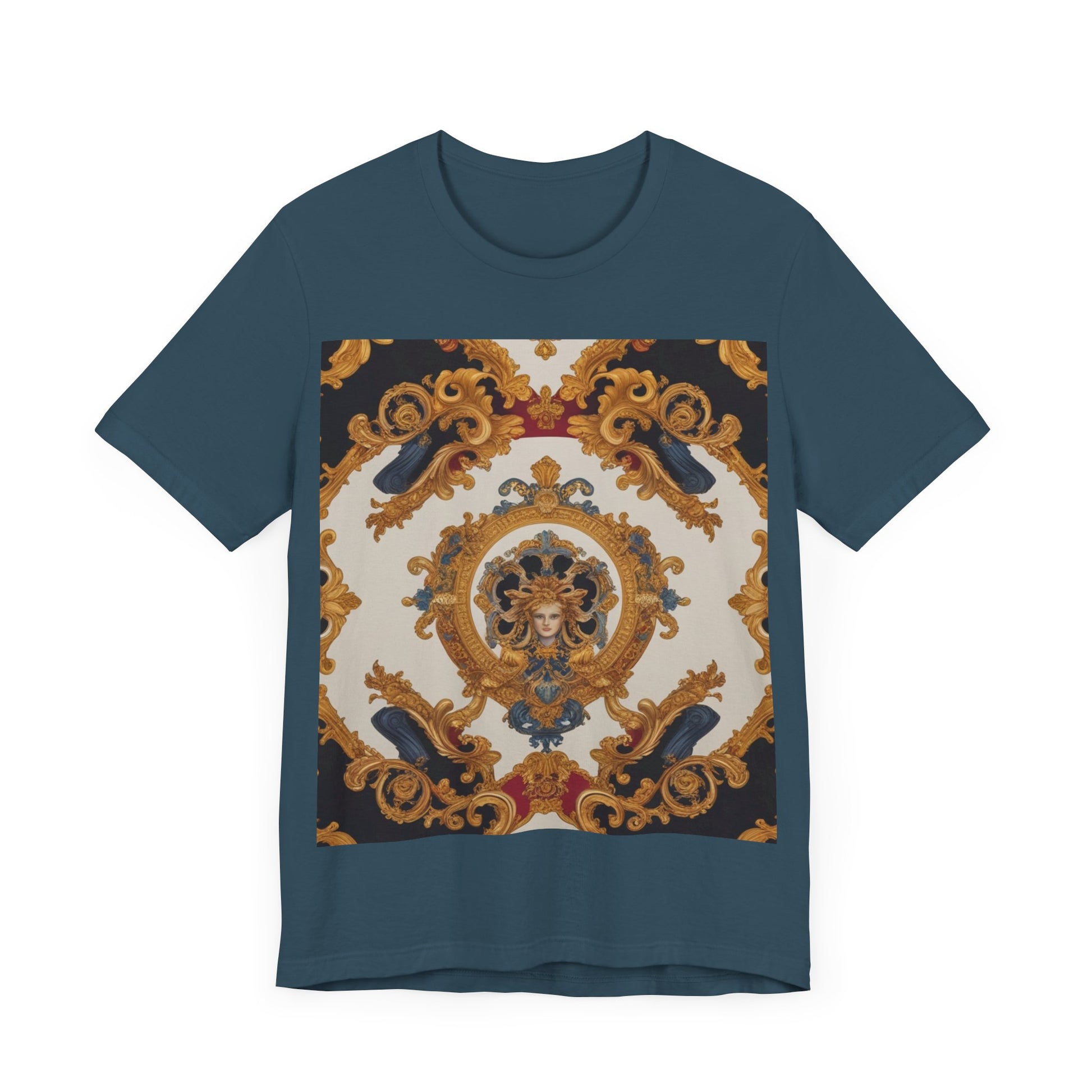 Elegant Baroque Style Graphic Tee - Unisex Short Sleeve T-Shirt - JW Store