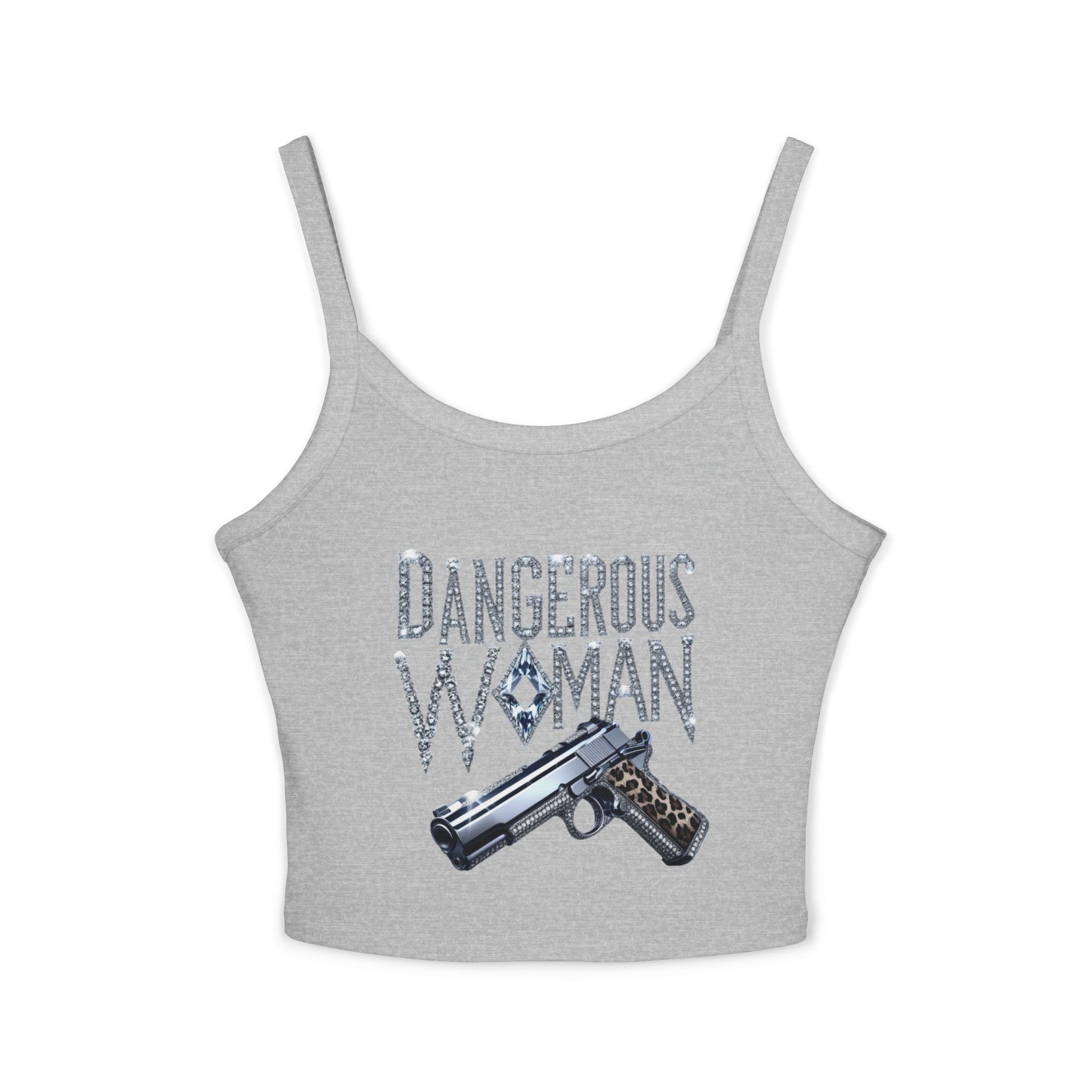 Dangerous Woman Graphic Spaghetti Strap Tank Top - JW Store