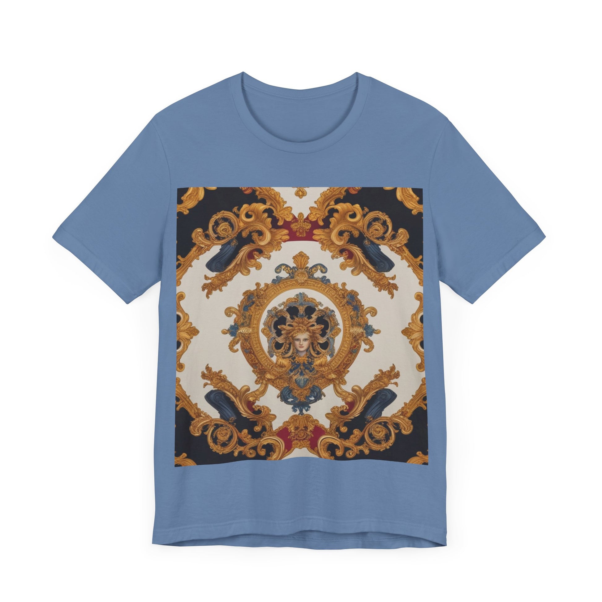 Elegant Baroque Style Graphic Tee - Unisex Short Sleeve T-Shirt - JW Store
