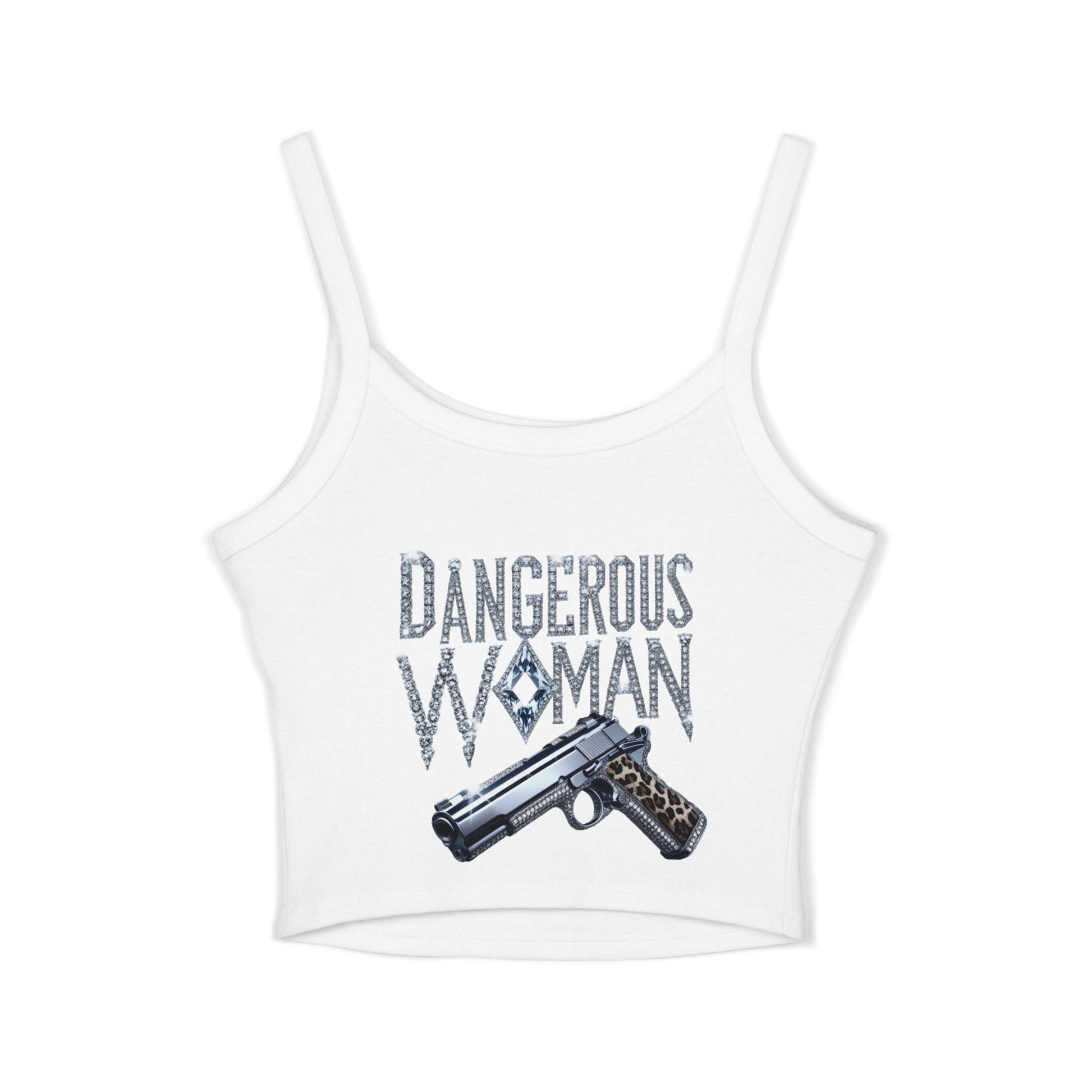 Dangerous Woman Graphic Spaghetti Strap Tank Top - JW Store