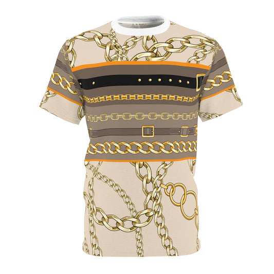 Chain Pattern Unisex Cut & Sew Tee - Fashionable Graphic Design for Trendsetters