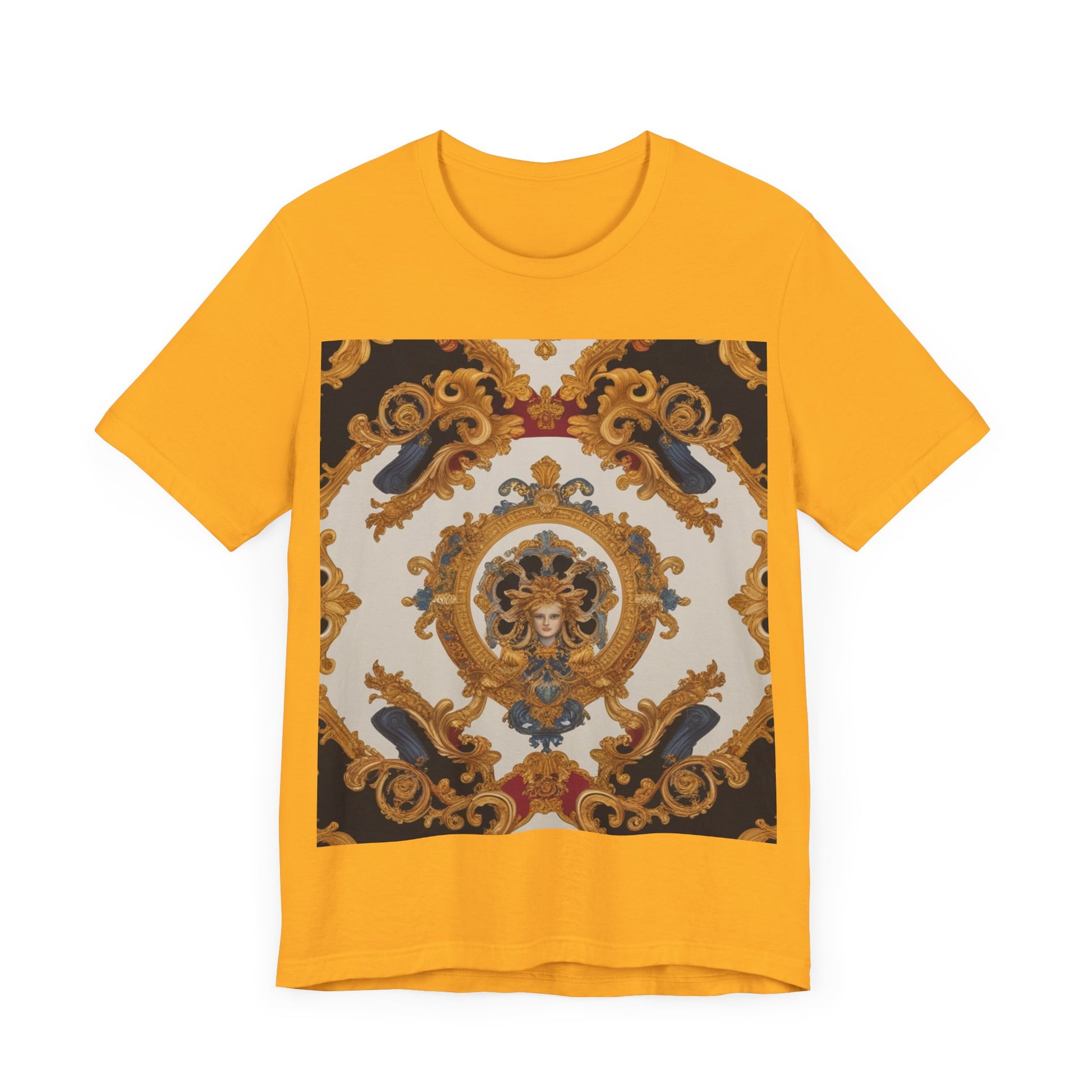 Elegant Baroque Style Graphic Tee - Unisex Short Sleeve T-Shirt - JW Store