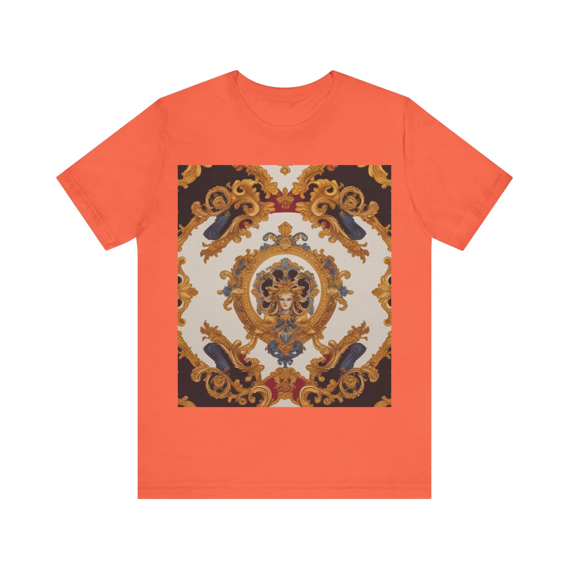 Elegant Baroque Style Graphic Tee - Unisex Short Sleeve T-Shirt - JW Store
