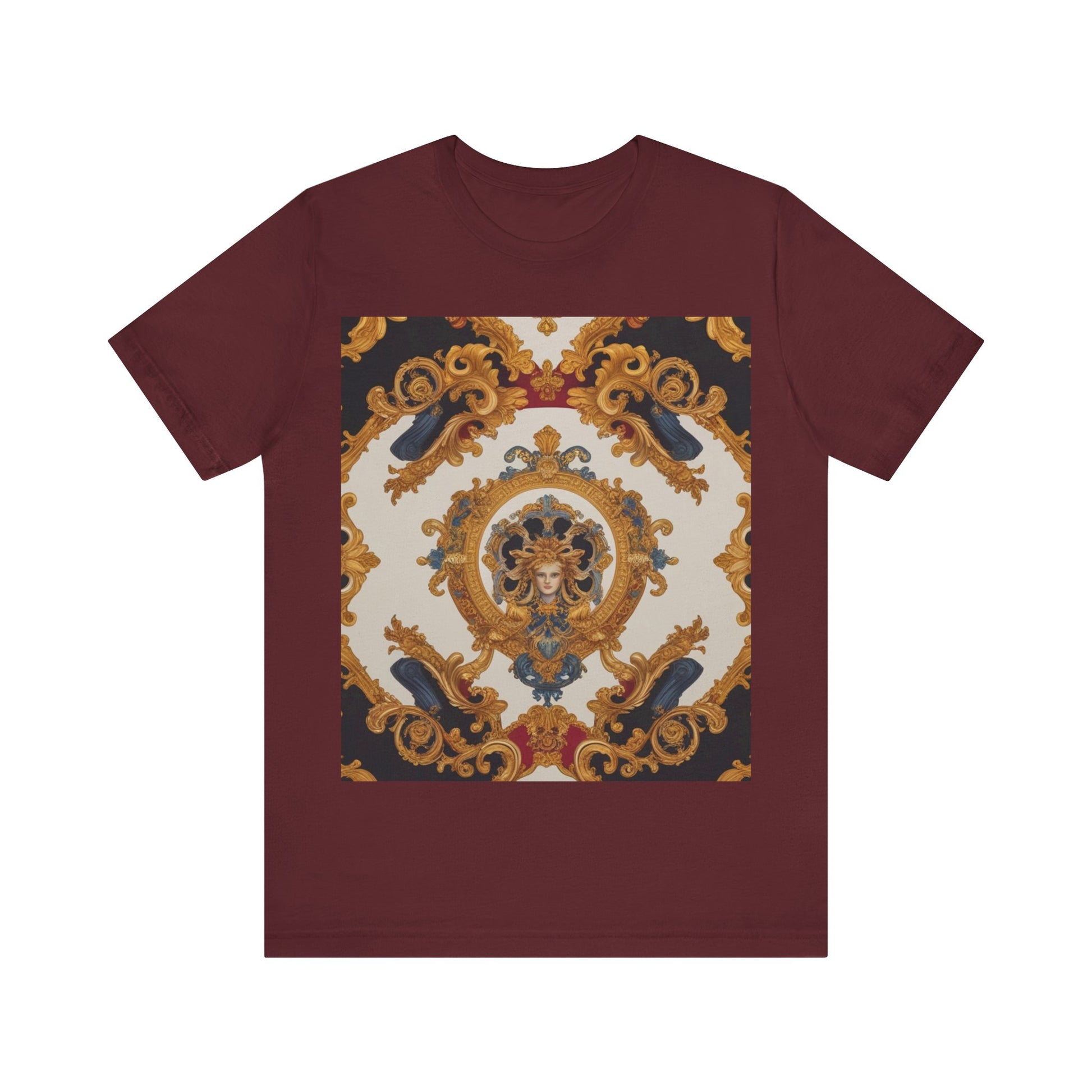 Elegant Baroque Style Graphic Tee - Unisex Short Sleeve T-Shirt - JW Store