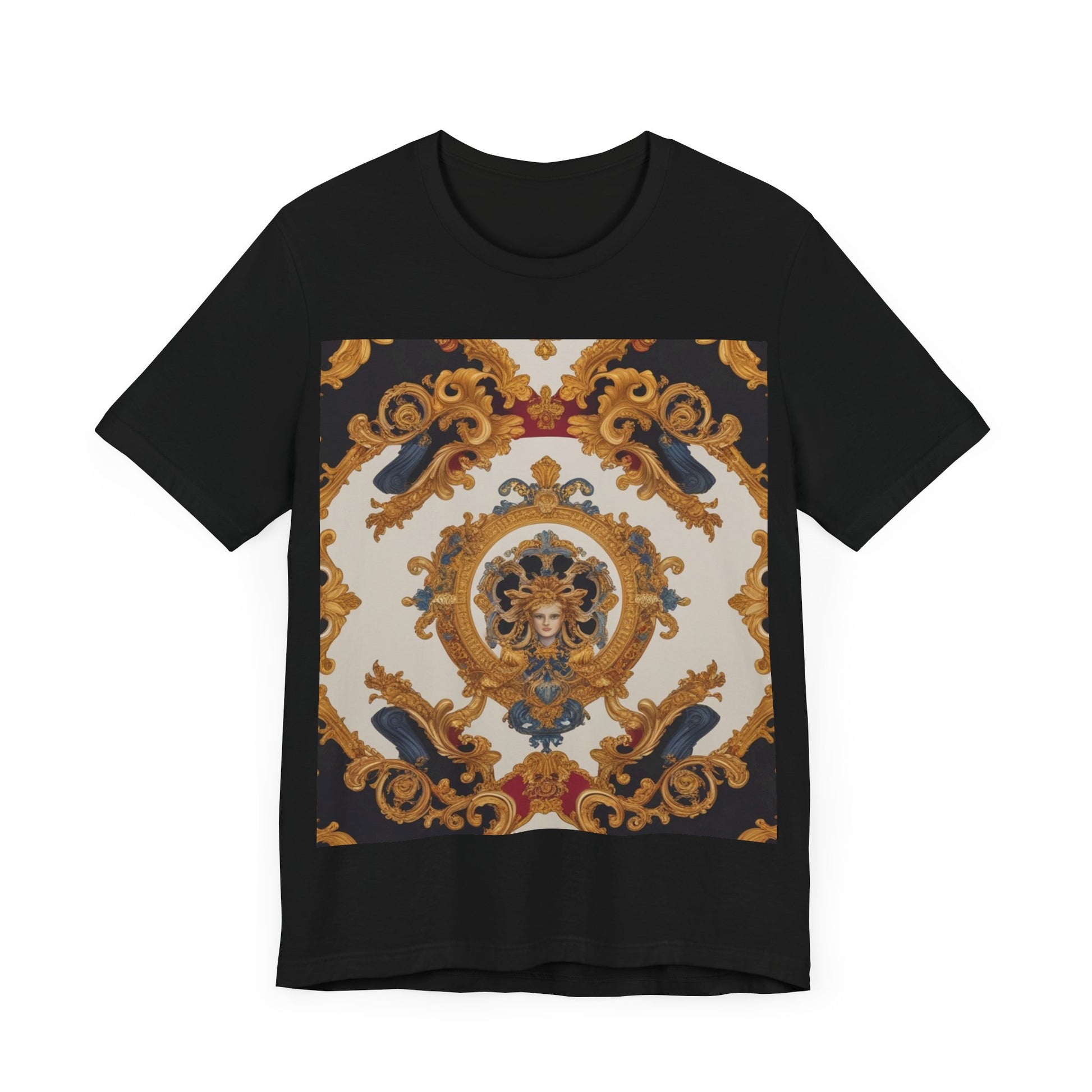 Elegant Baroque Style Graphic Tee - Unisex Short Sleeve T-Shirt - JW Store