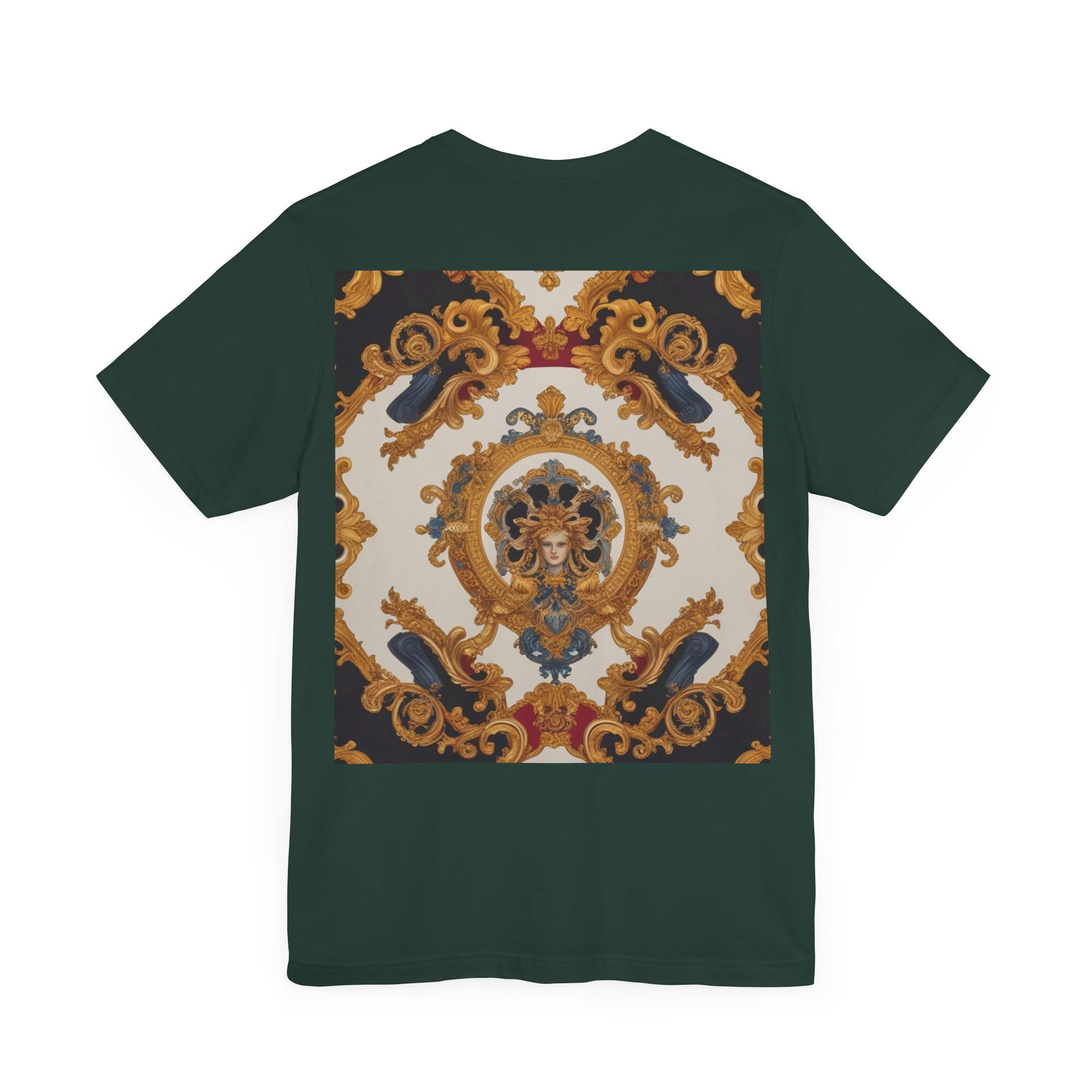 Elegant Baroque Style Graphic Tee - Unisex Short Sleeve T-Shirt - JW Store