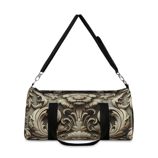 Elegant Floral Pattern Duffel Bag for Travel & Gym - JW Store