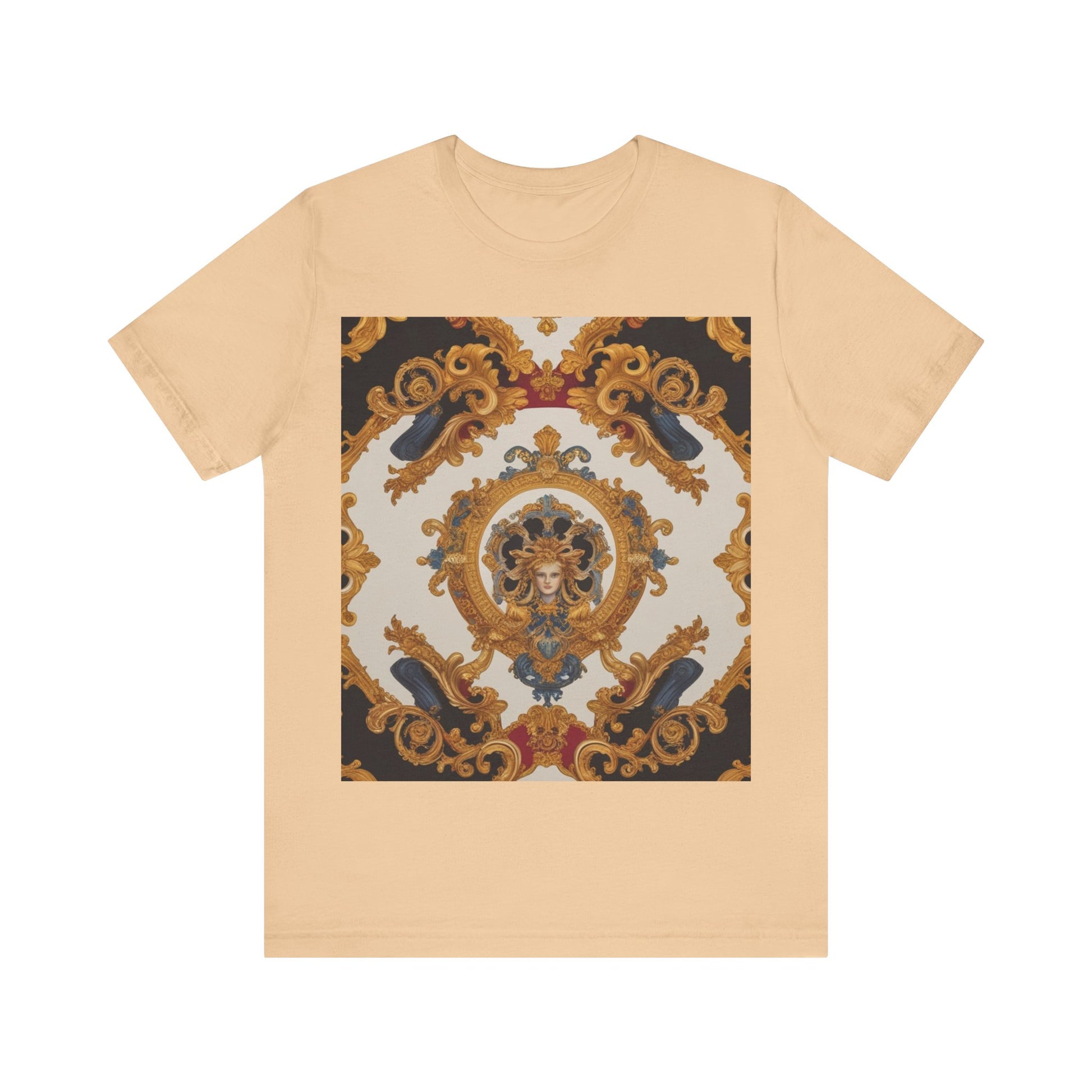Elegant Baroque Style Graphic Tee - Unisex Short Sleeve T-Shirt - JW Store
