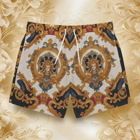 Baroque Pattern Swim Trunks for Summer Beach Style - JW Store