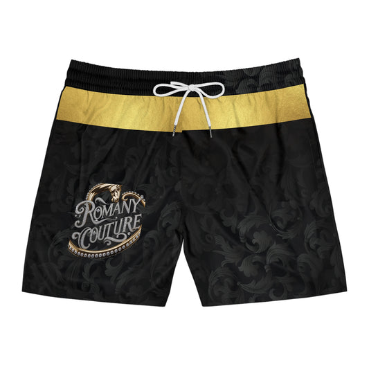 ROMANYCouture by JW mens gold ban shorts  - Perfect for Beach Days and Vacations - JW Store