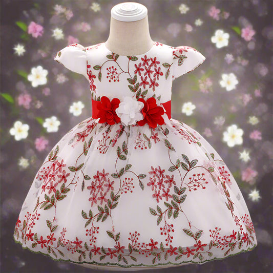 summer children's clothing new baby birthday party wedding dress skirt girls fluffy dress