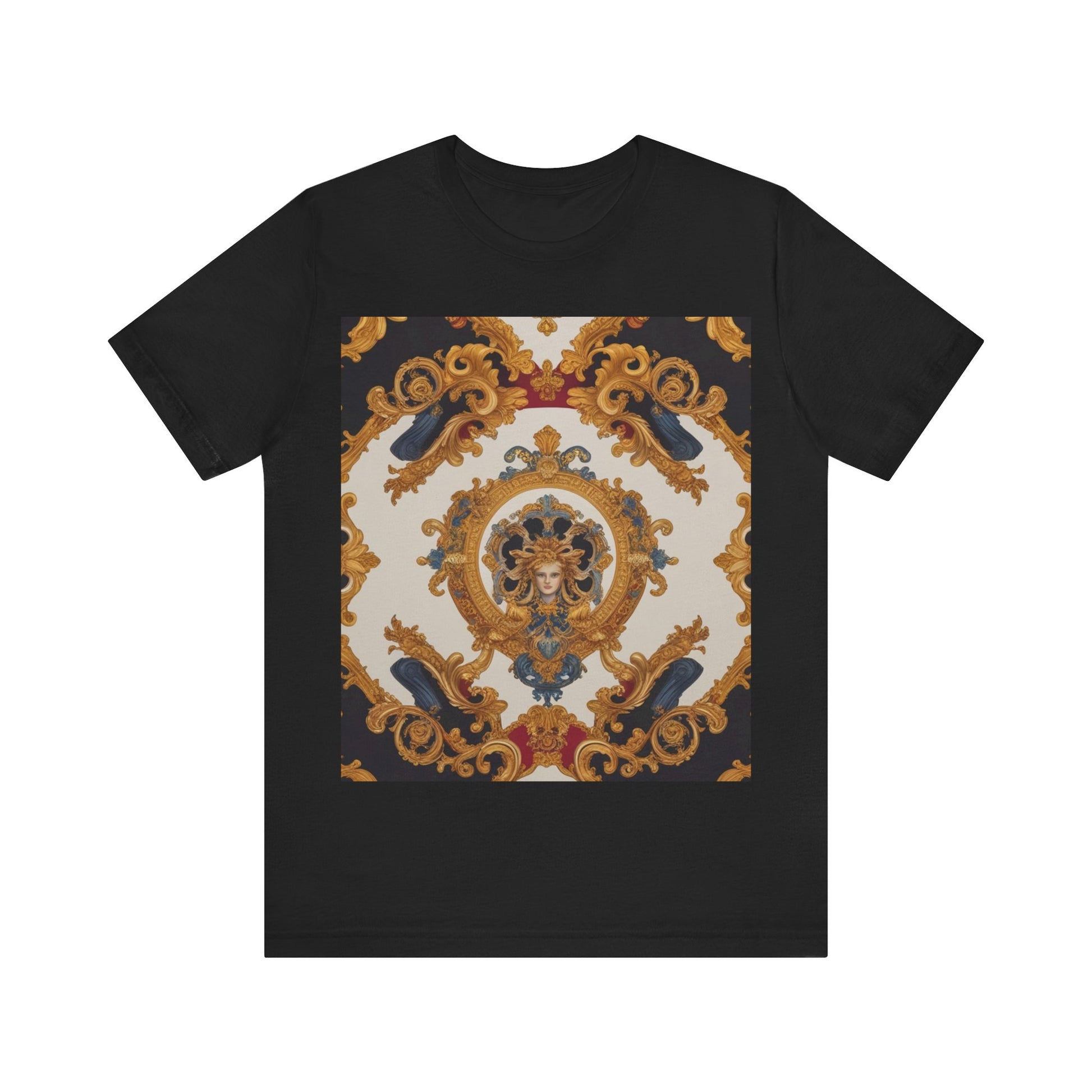 Elegant Baroque Style Graphic Tee - Unisex Short Sleeve T-Shirt - JW Store