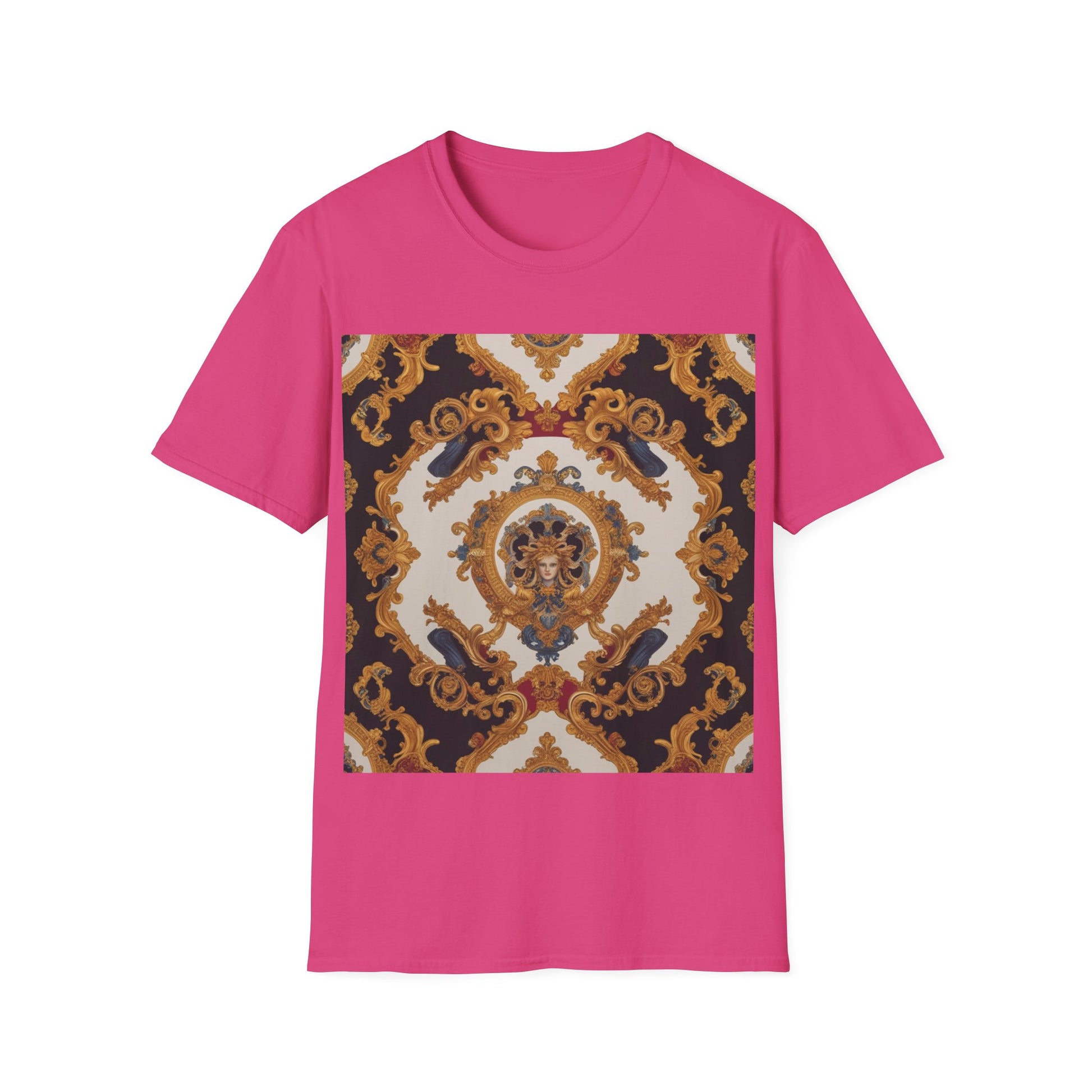 Elegant Vintage Print Unisex Softstyle T-Shirt - JW Store