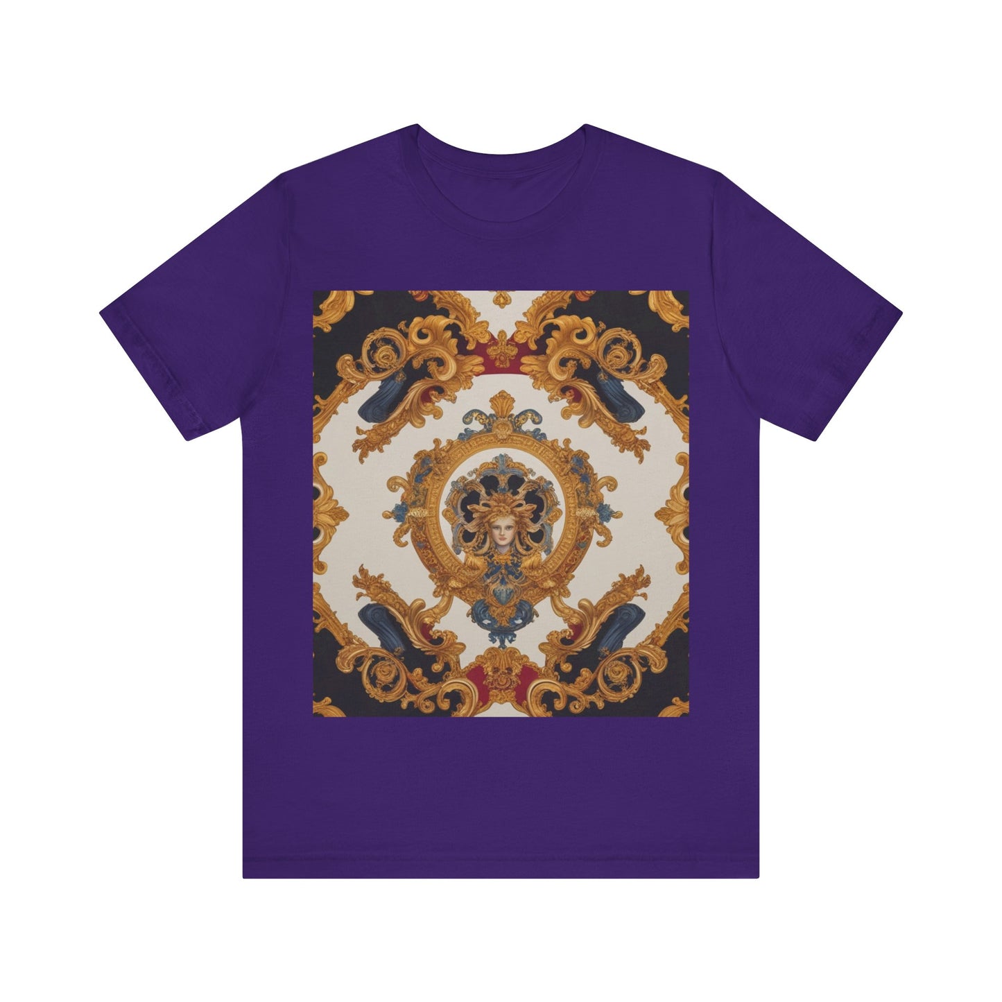Elegant Baroque Style Graphic Tee - Unisex Short Sleeve T-Shirt - JW Store