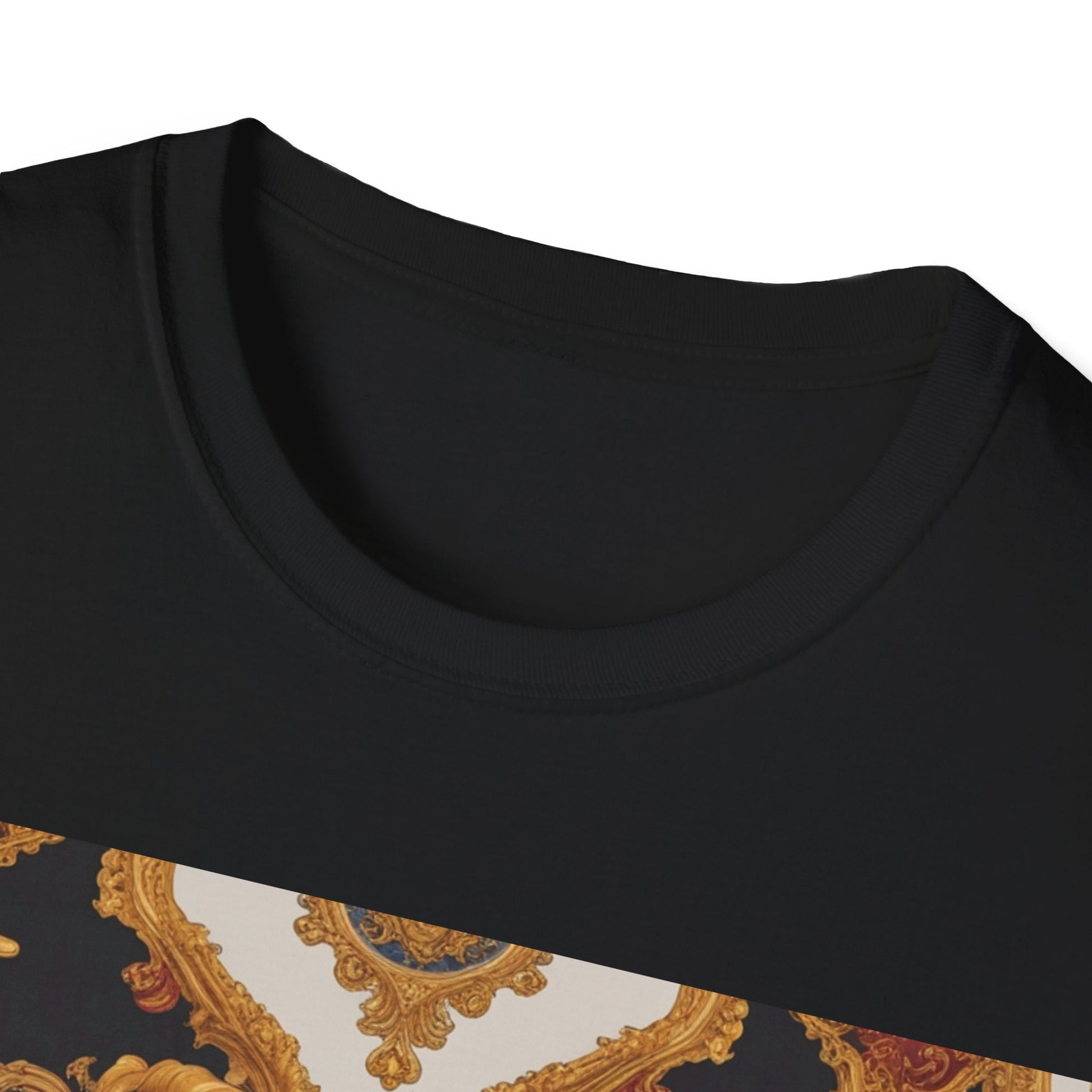 Elegant Vintage Print Unisex Softstyle T-Shirt - JW Store