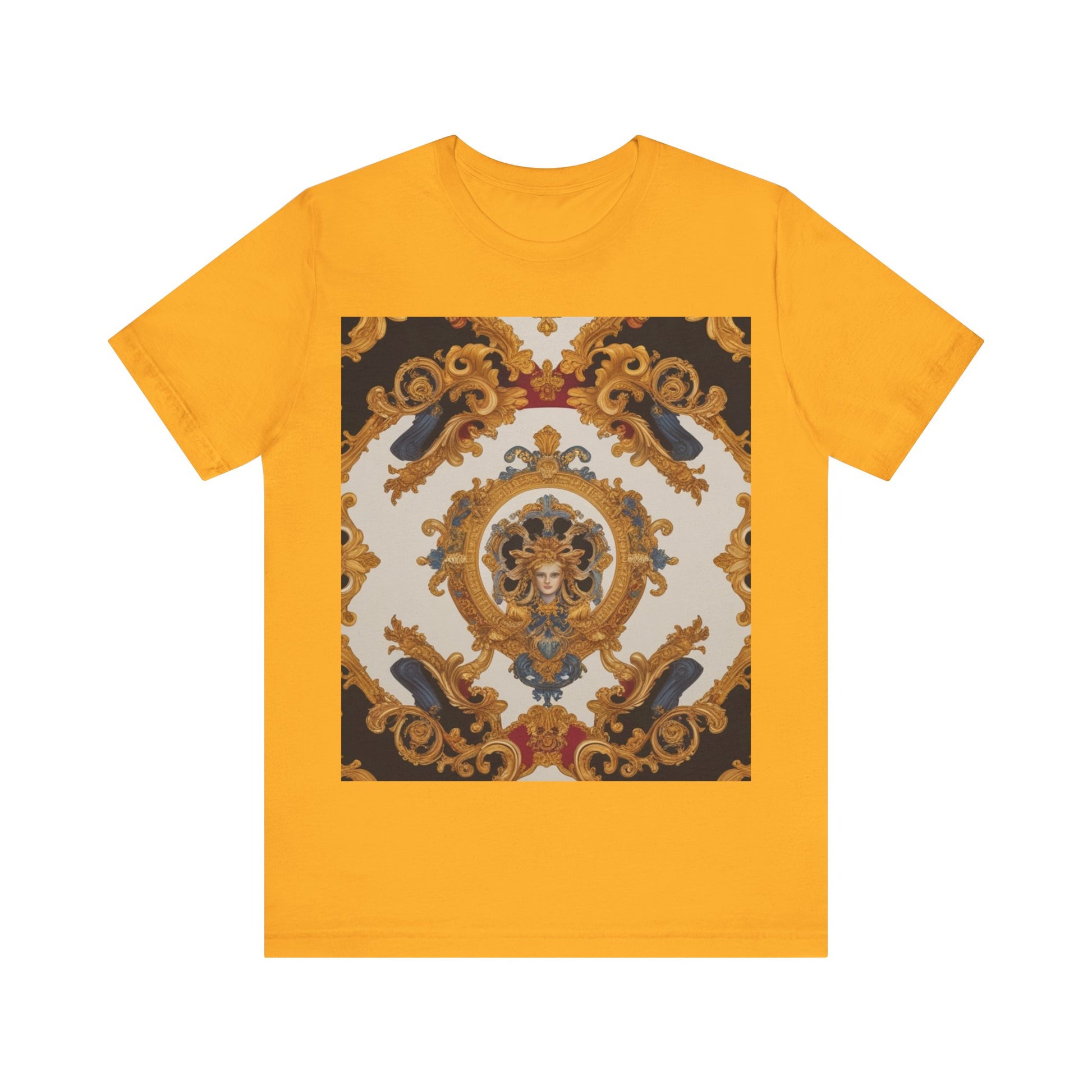 Elegant Baroque Style Graphic Tee - Unisex Short Sleeve T-Shirt - JW Store