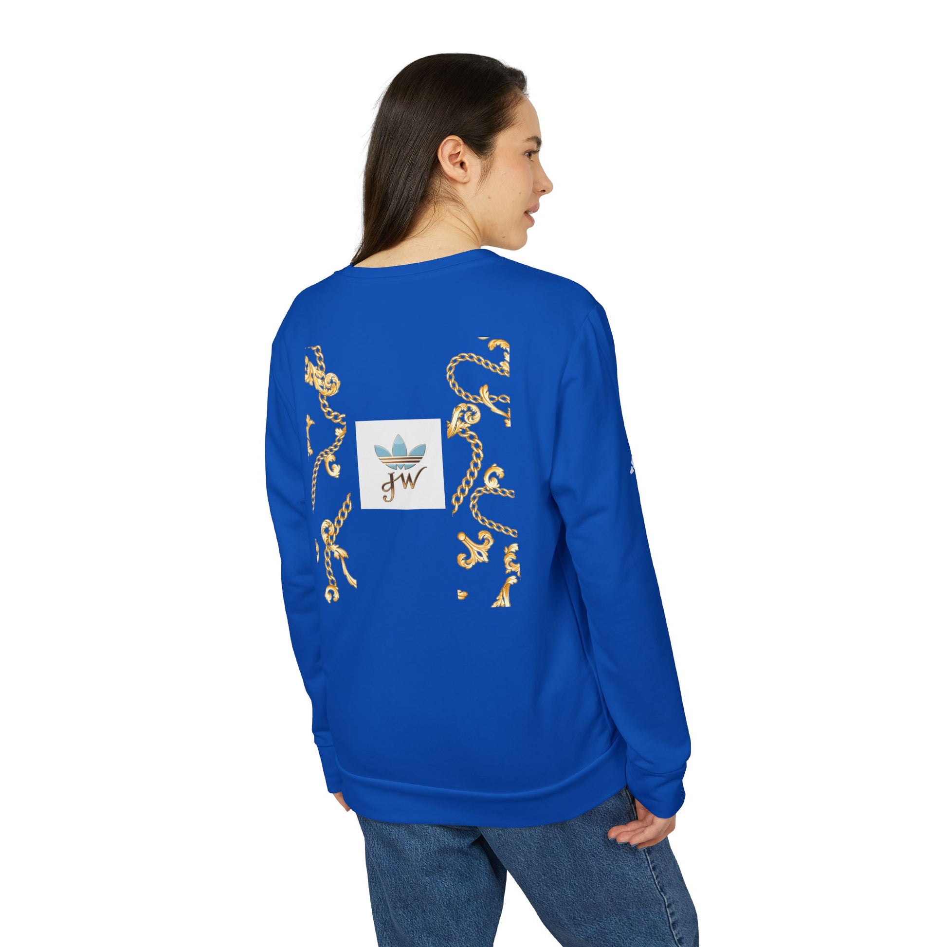 Stylish Unisex Fleece Sweatshirt with Gold Design - JW Store