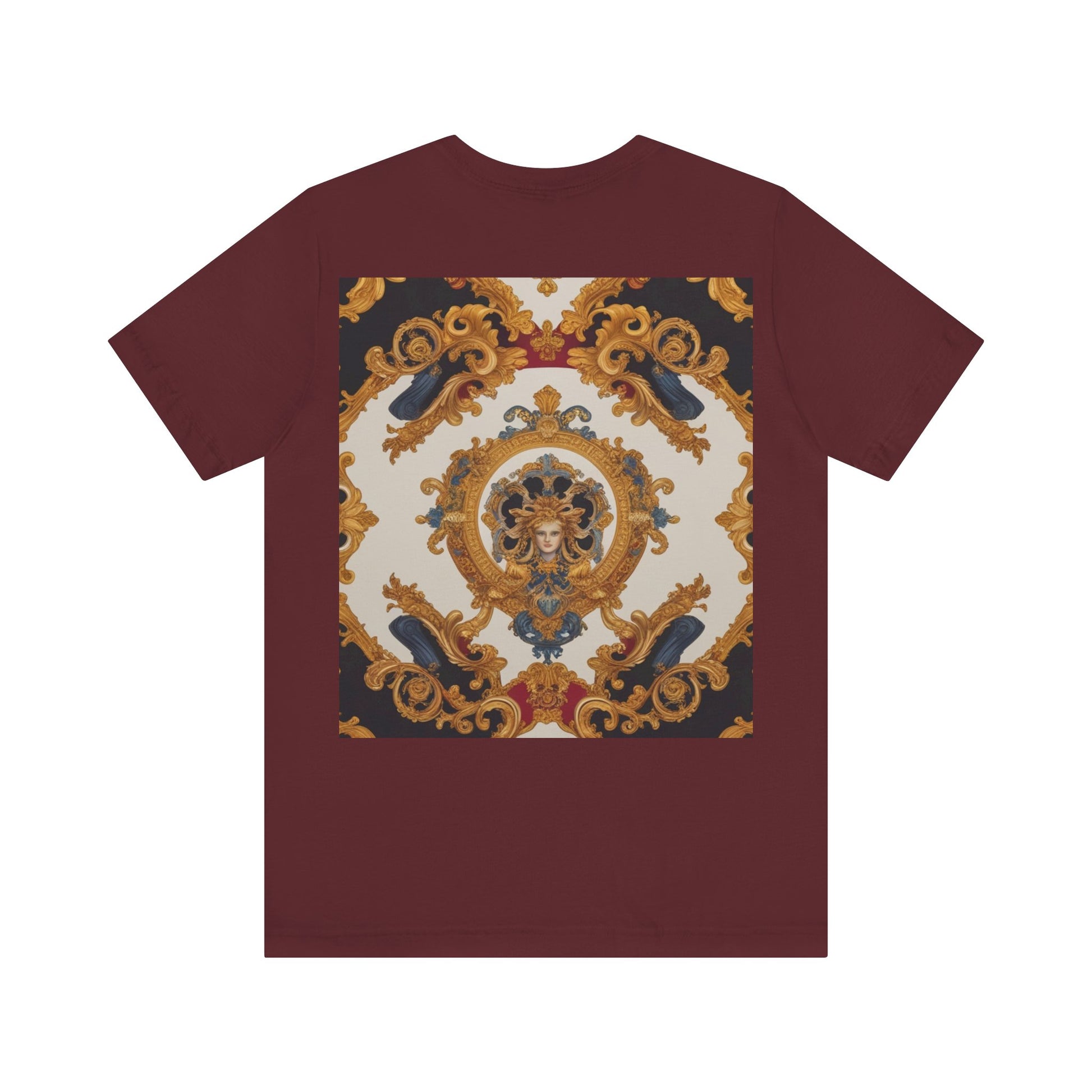 Elegant Baroque Style Graphic Tee - Unisex Short Sleeve T-Shirt - JW Store