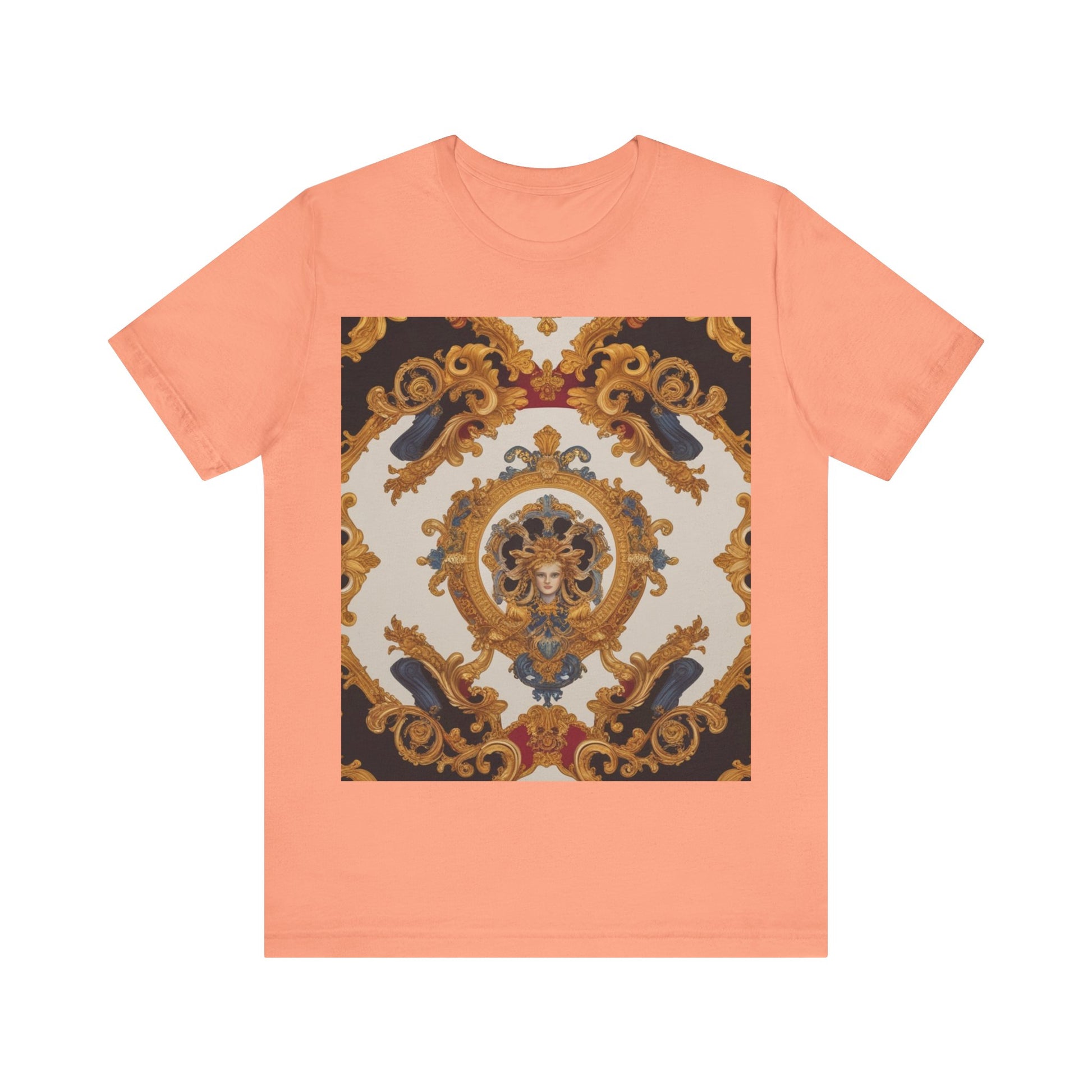 Elegant Baroque Style Graphic Tee - Unisex Short Sleeve T-Shirt - JW Store