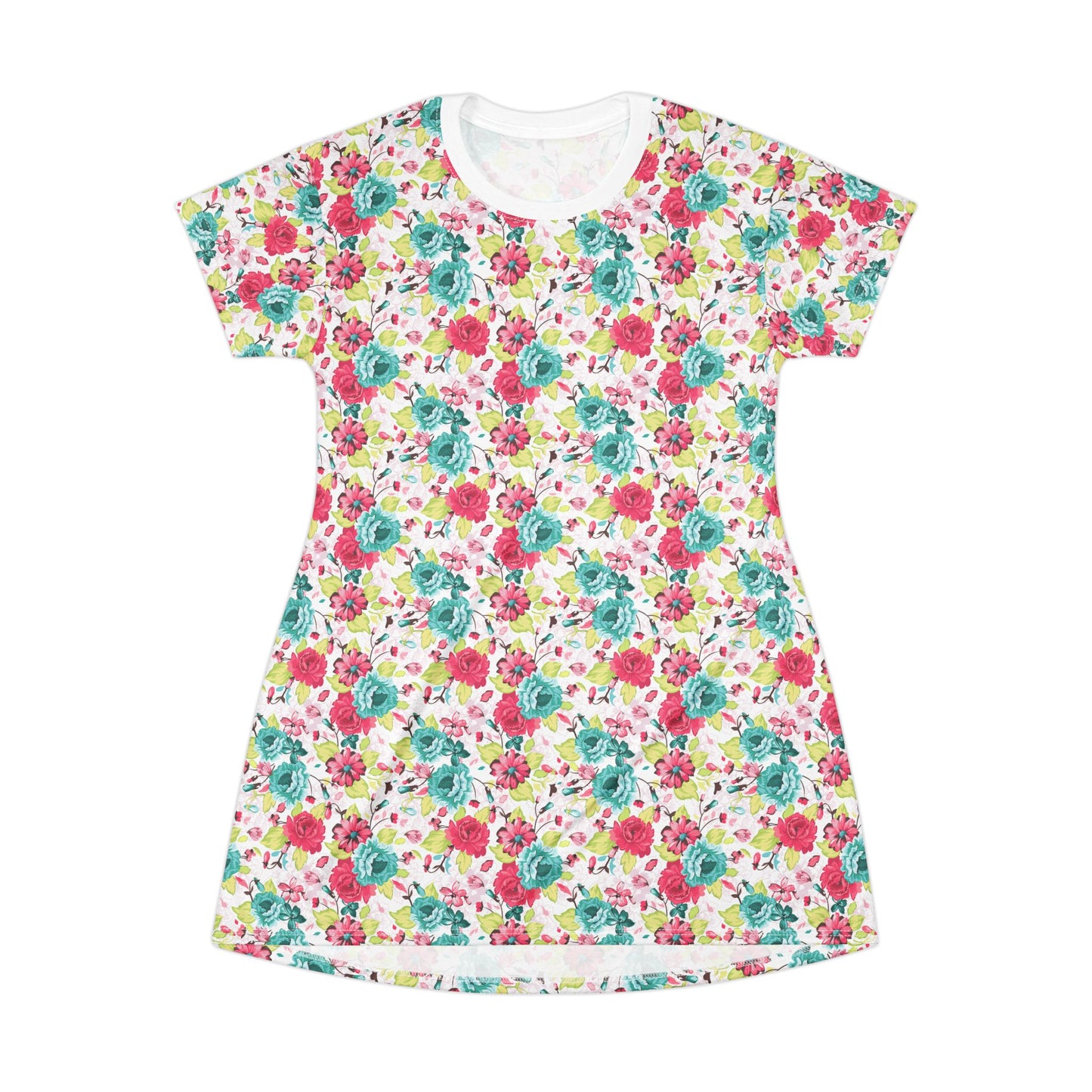 Floral T-Shirt Dress - Casual Summer Style for Women