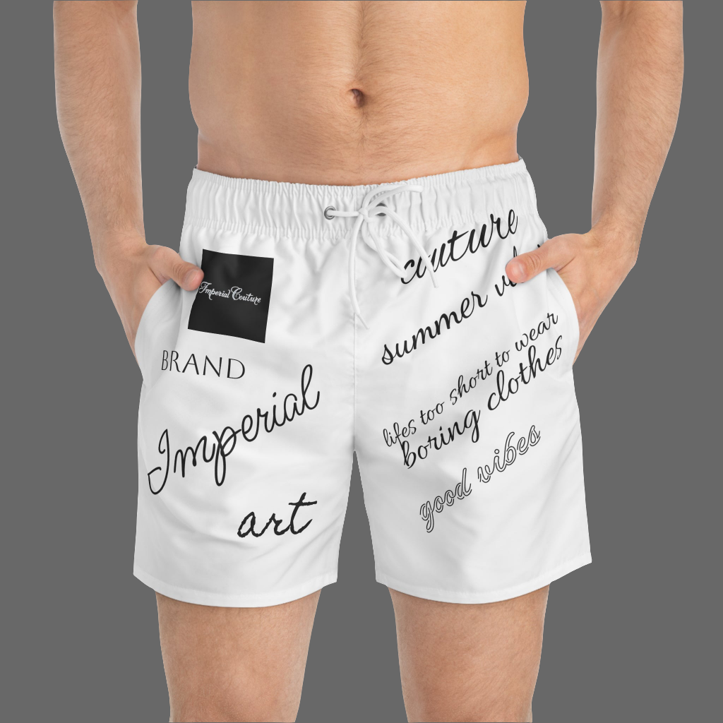 Trendy Designer Swim Trunks - Summer Vibes & Unique Style