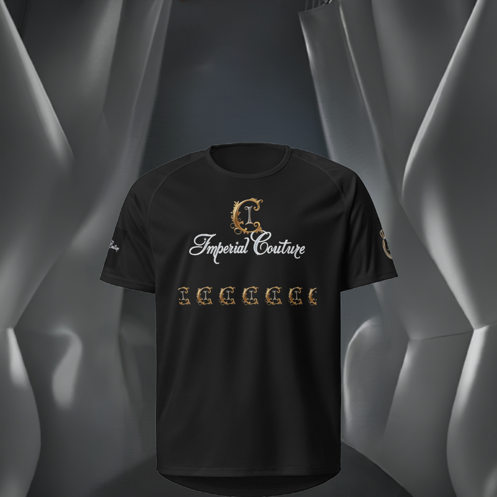 Imperial Couture Unisex sports jersey with breathable polyester mesh design.