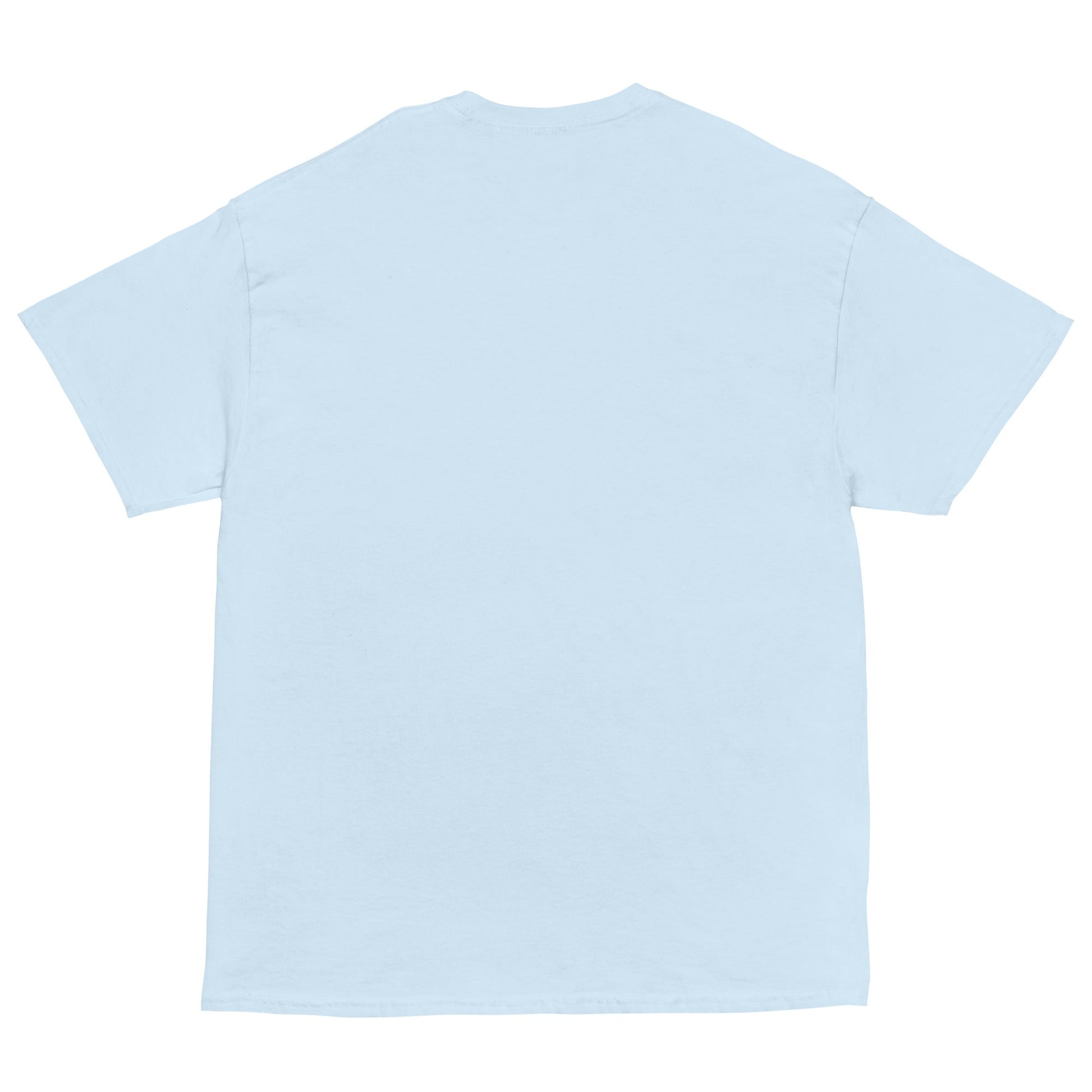 Unisex classic tee in light blue, 100% cotton, featuring a structured look, part of the 1950's by JW collection.