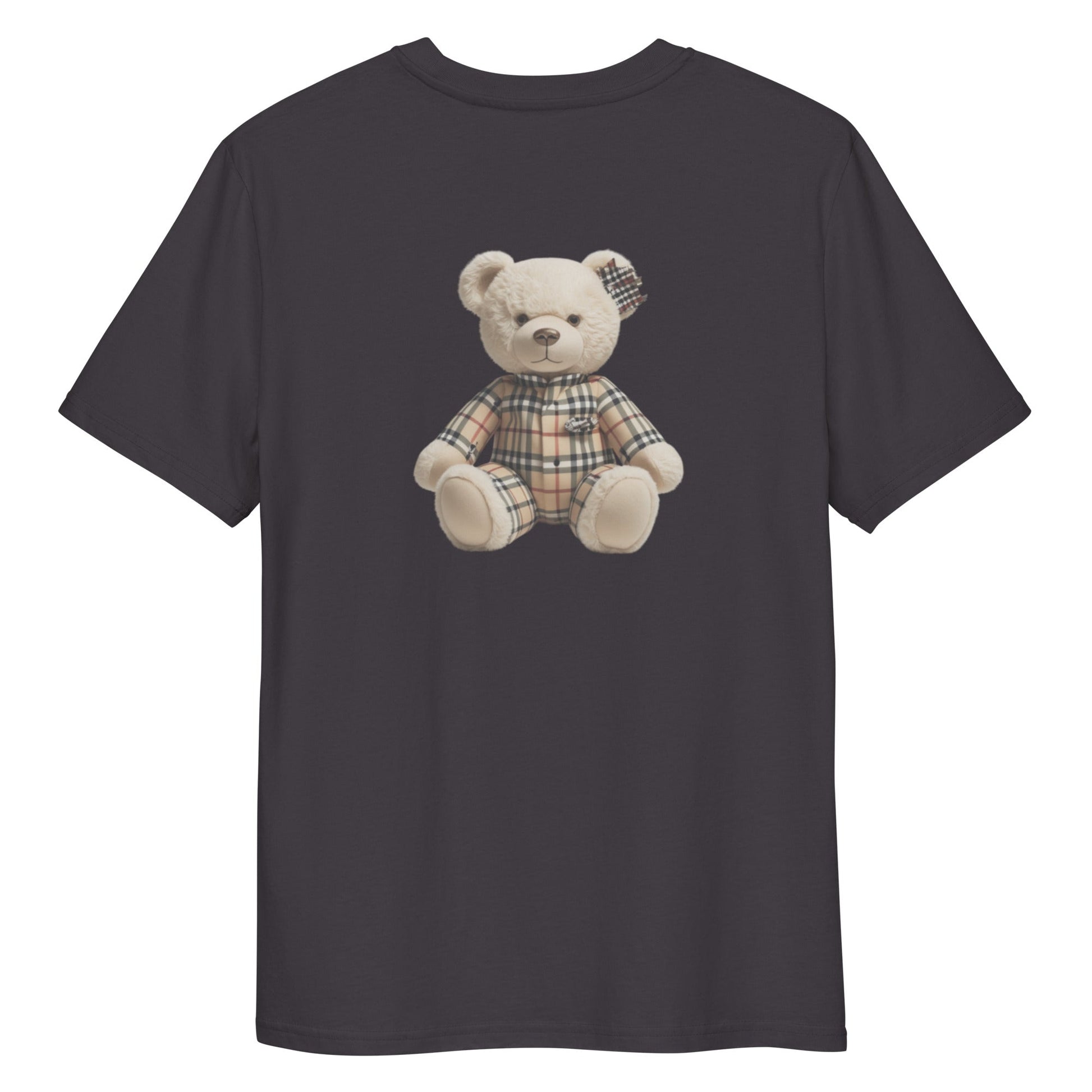 Unisex organic cotton t-shirt with bear design.