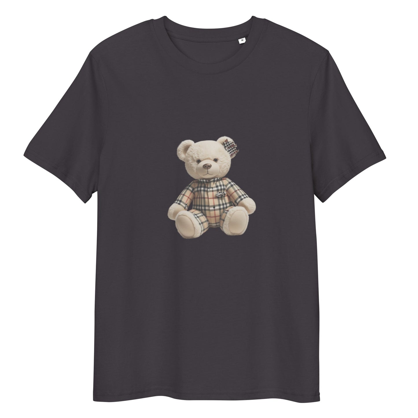 JW bear Unisex organic cotton t-shirt with teddy bear design, eco-friendly and comfy.