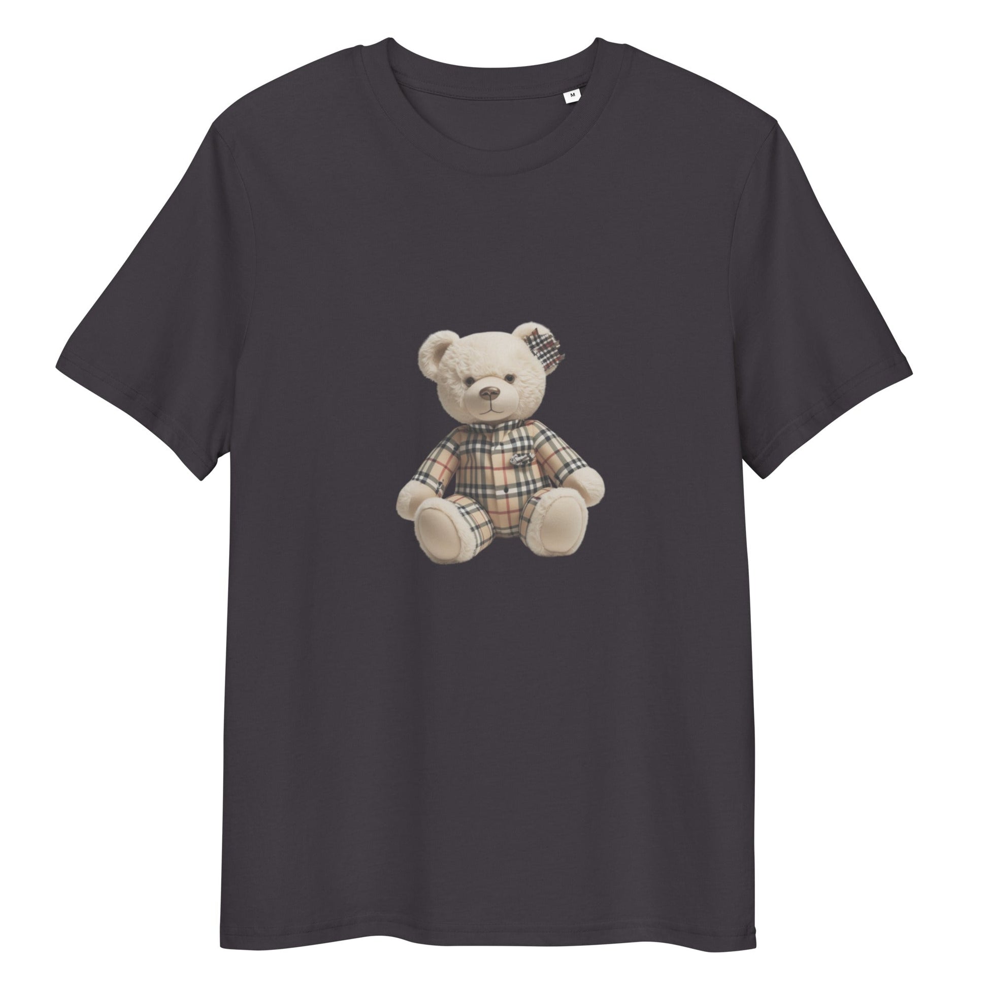 JW bear Unisex organic cotton t-shirt with teddy bear design, eco-friendly and comfy.