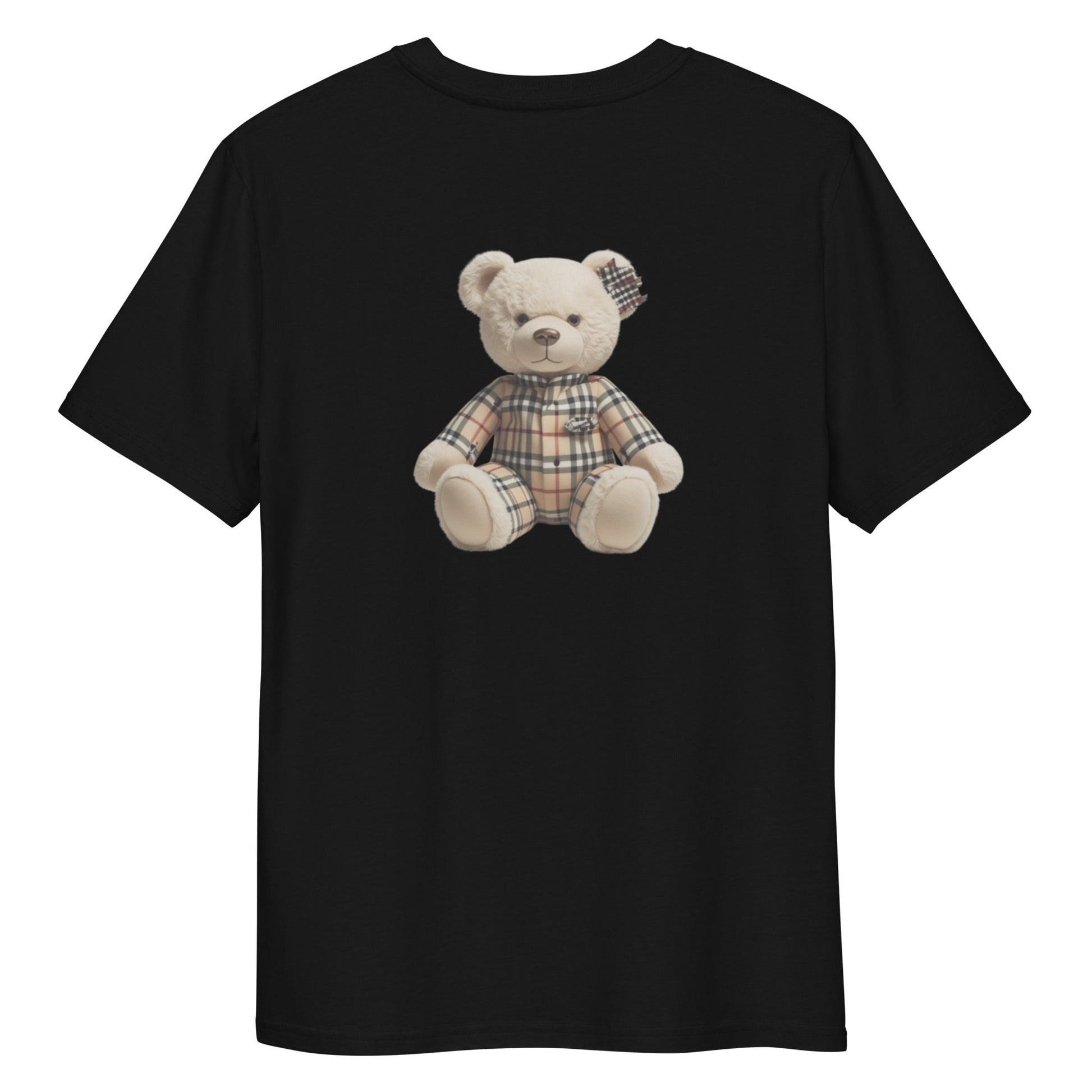 JW bear Unisex organic cotton t-shirt with teddy bear design, eco-friendly and comfy.