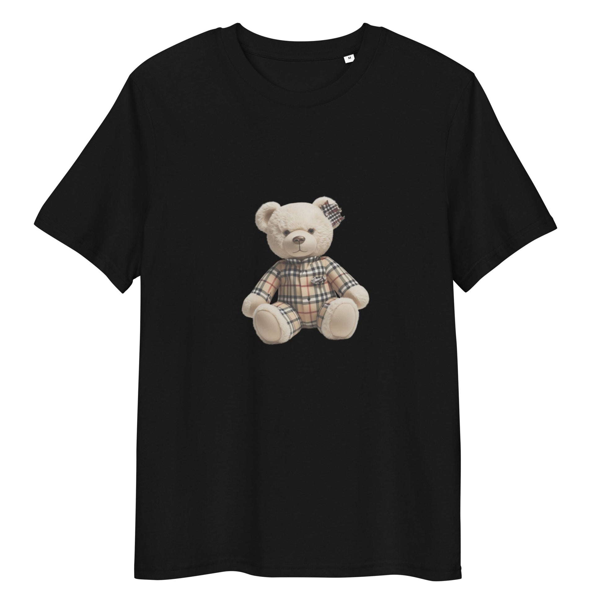 Unisex organic cotton t-shirt featuring a bear design.