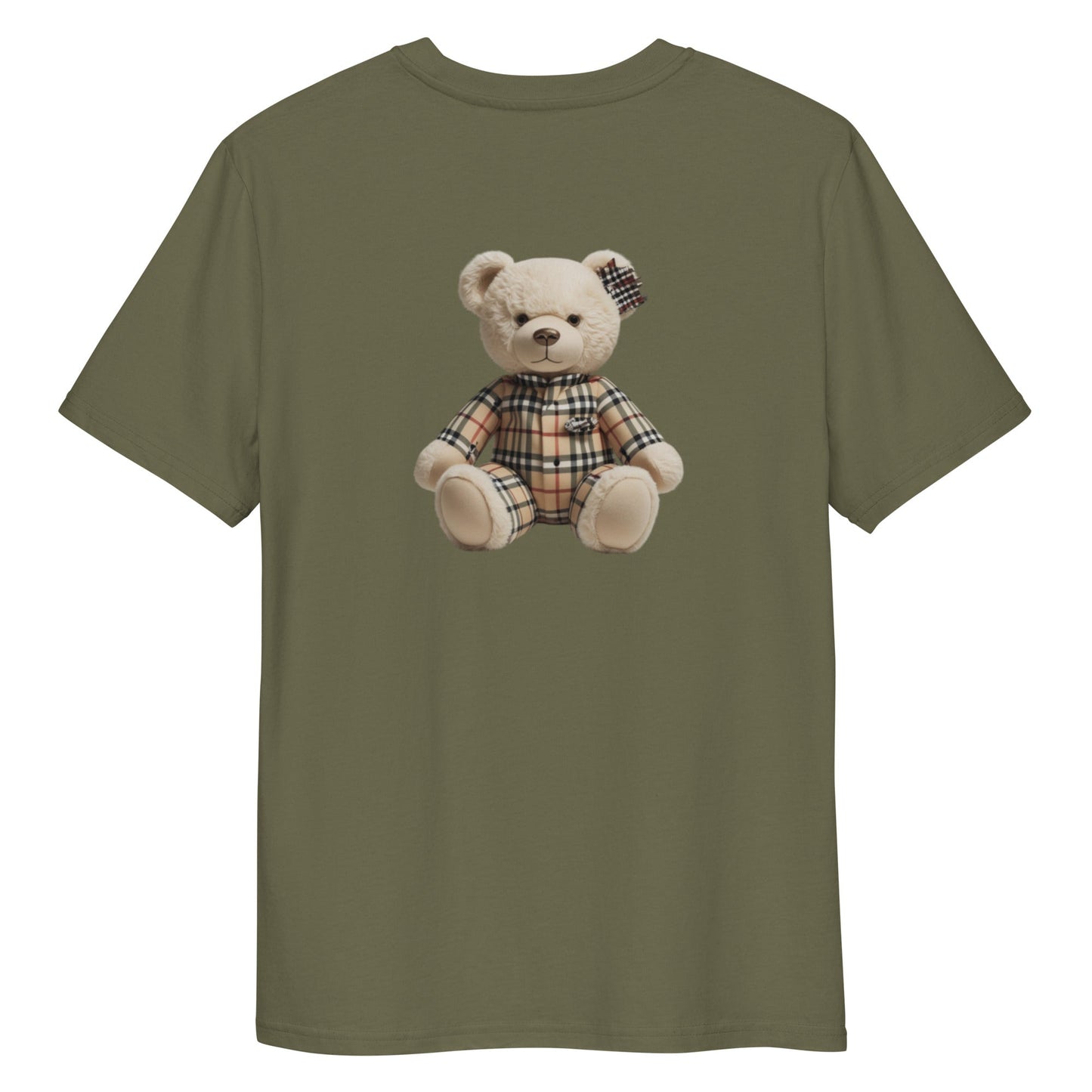 JW bear Unisex organic cotton t-shirt with teddy bear design.