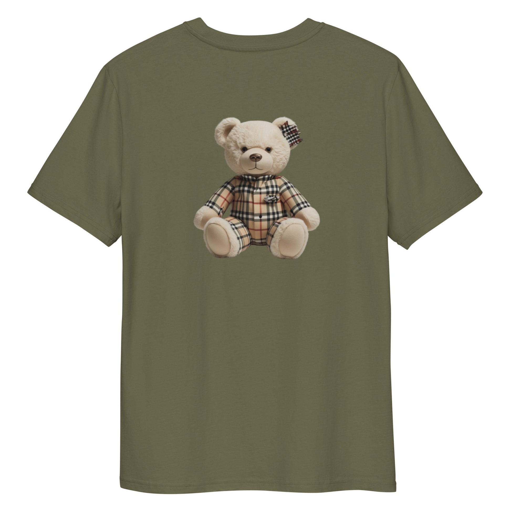 JW bear Unisex organic cotton t-shirt with teddy bear design.