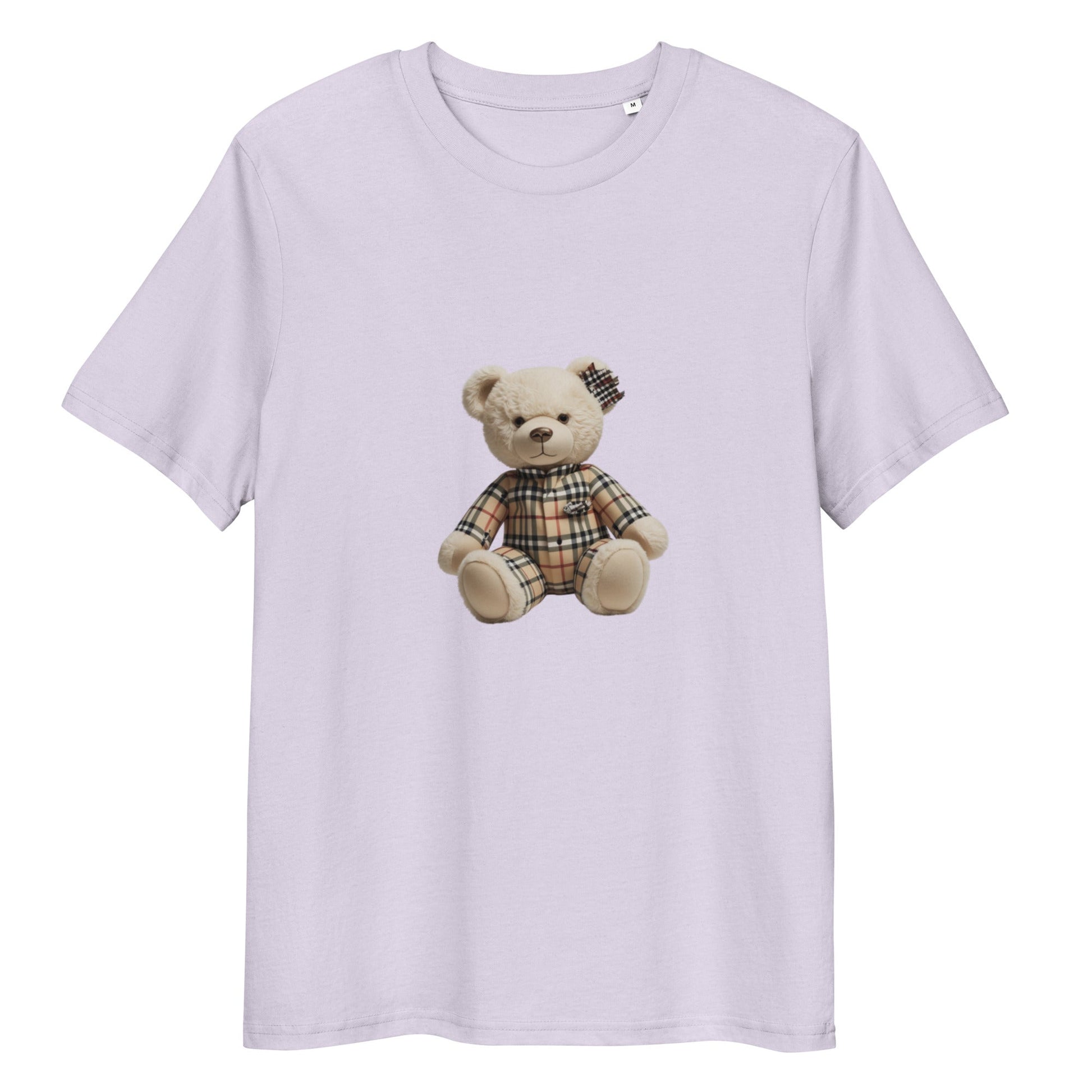 Unisex organic cotton t-shirt with bear design, eco-friendly and comfy.