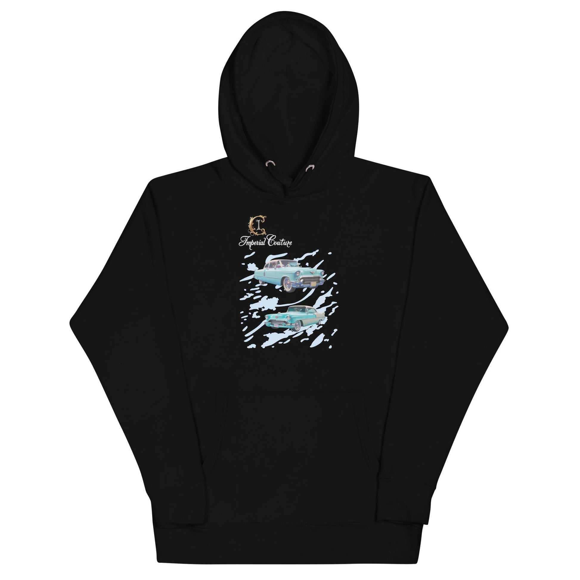 Unisex hoodie with cool design, soft cotton blend, front pouch pocket, and 3-panel hood.