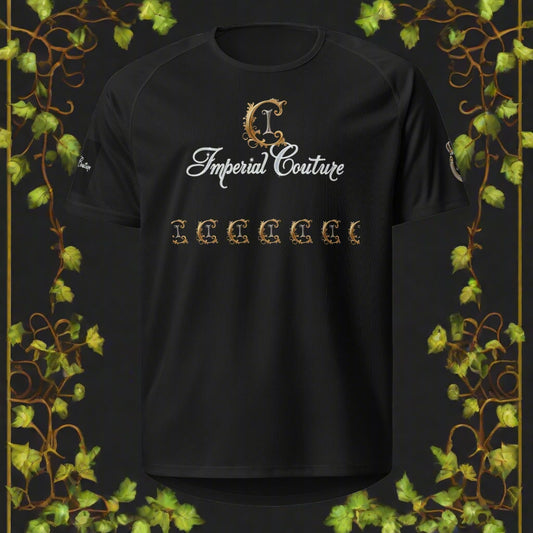 Imperial Couture Unisex sports jersey with breathable polyester mesh, relaxed fit, and classic round neckline.